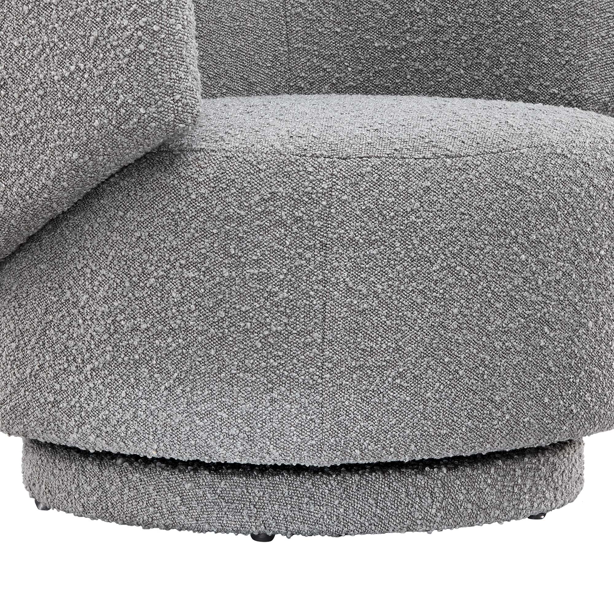 Celestia Boucle Fabric Swivel Chair by Modway - Image 7