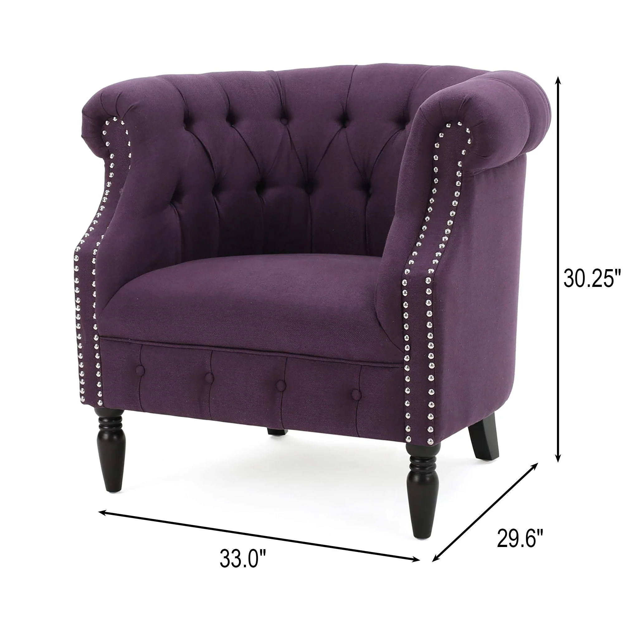 Celestialis - Upholstered Club Chair With Tub Design And Rolled Recessed Armrests - Image 10