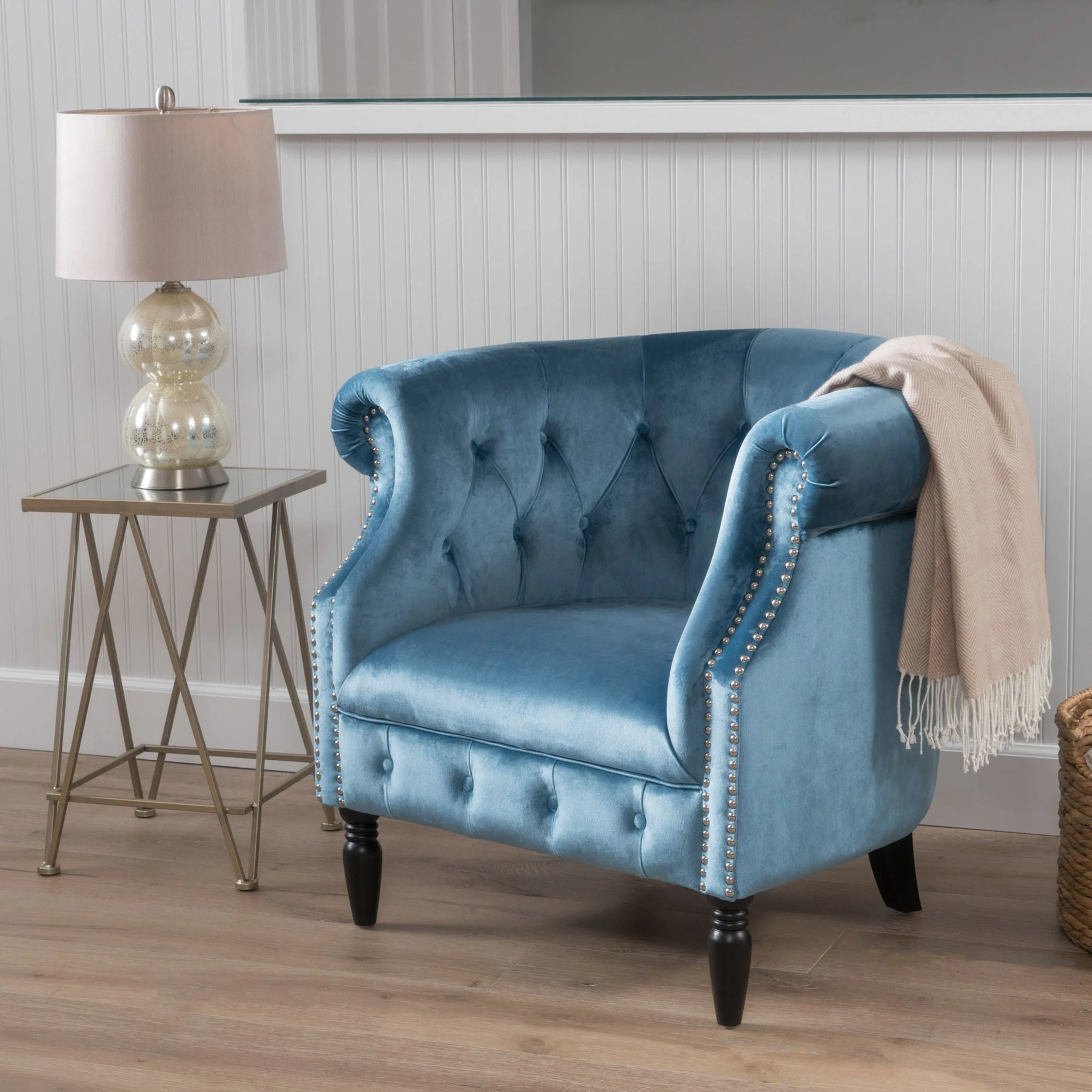 Celestialis - Upholstered Club Chair With Tub Design And Rolled Recessed Armrests - Image 14