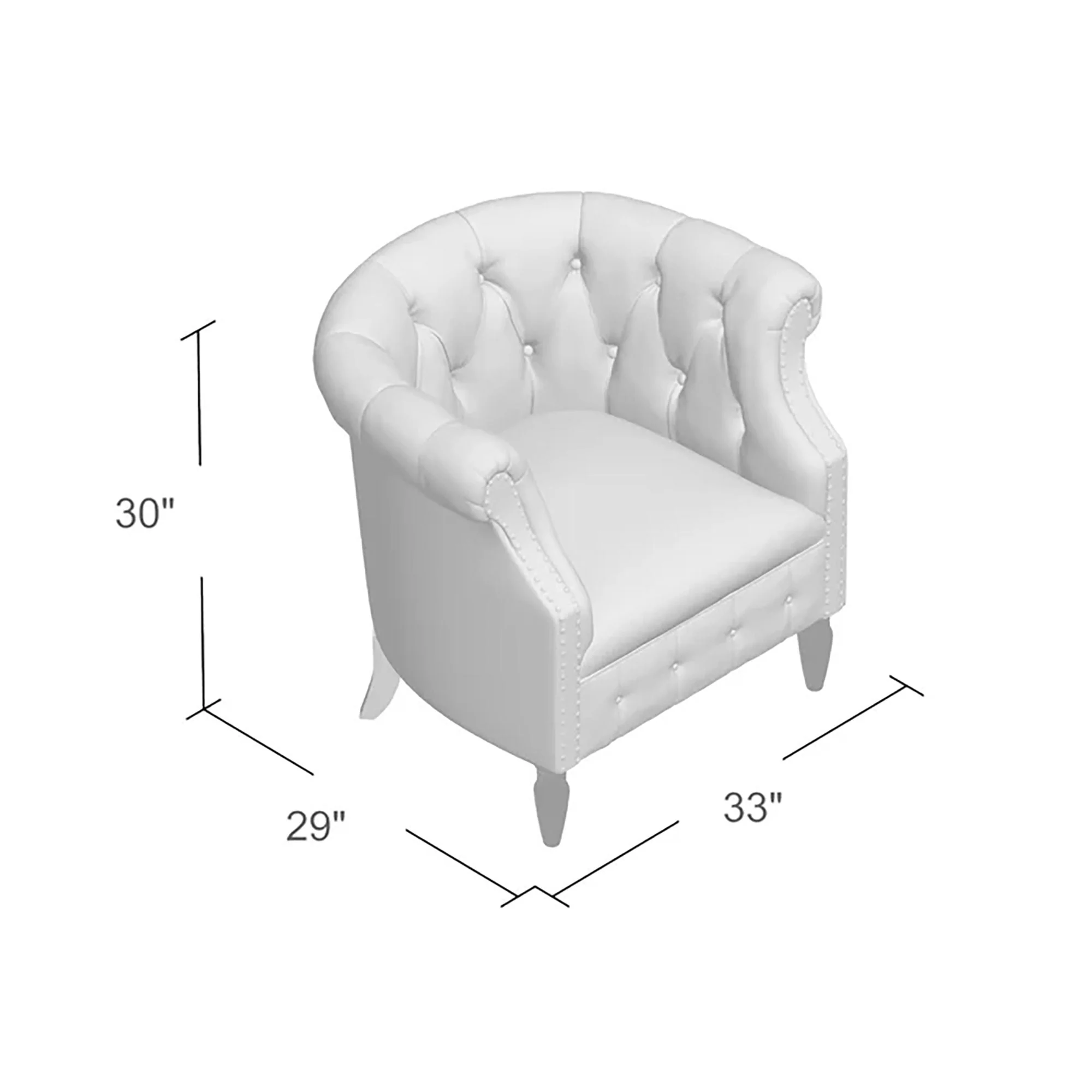 Celestialis - Upholstered Club Chair With Tub Design And Rolled Recessed Armrests - Image 15