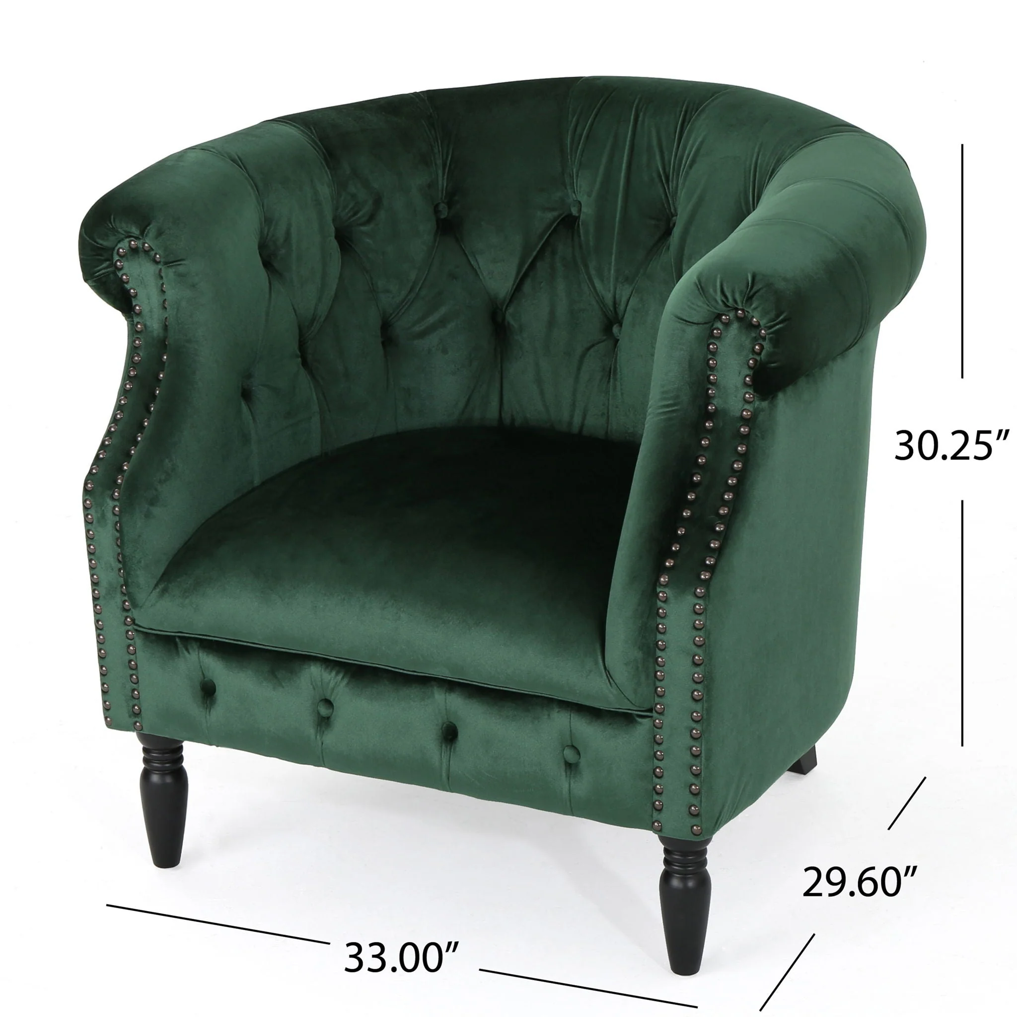 Celestialis - Upholstered Club Chair With Tub Design And Rolled Recessed Armrests - Image 23