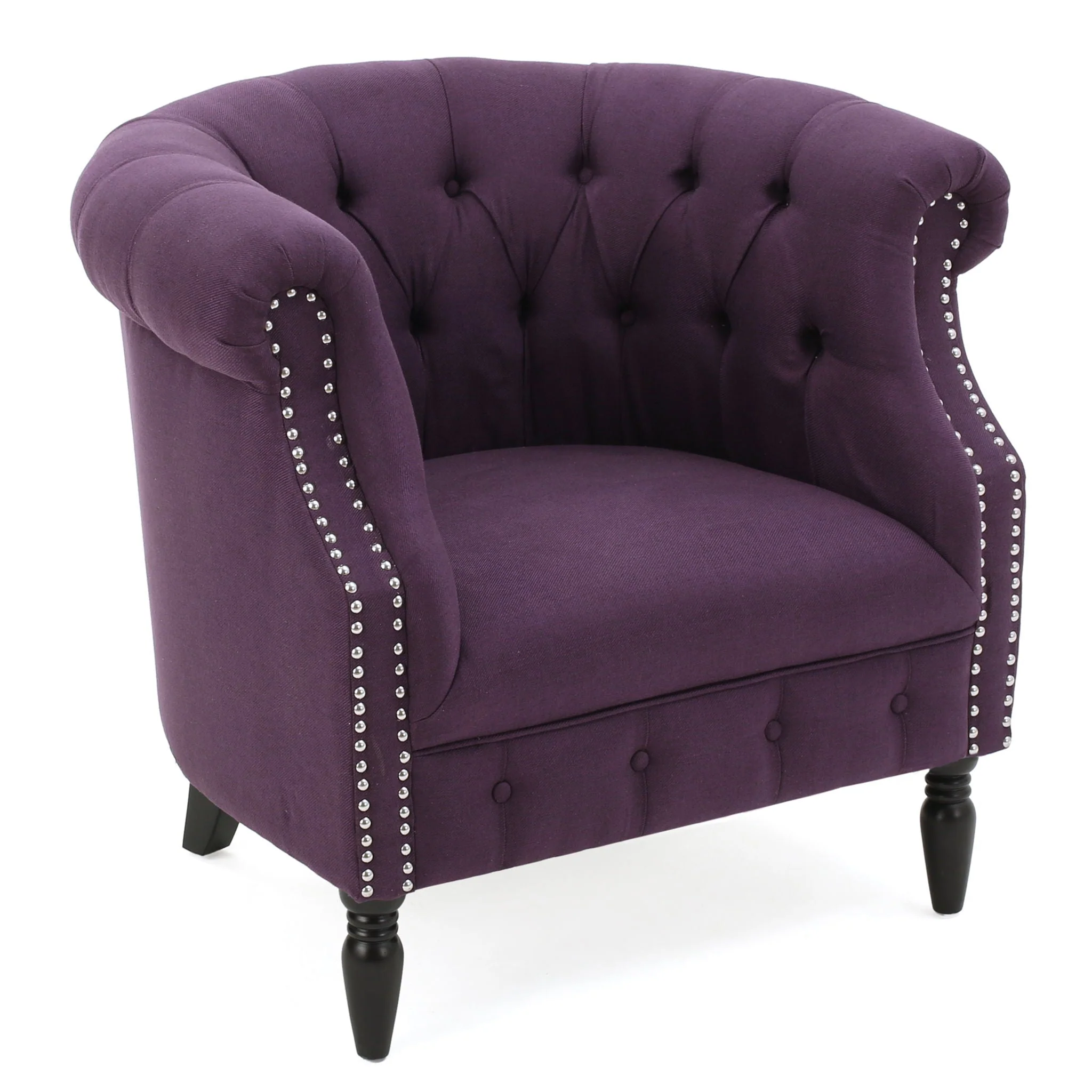 Celestialis - Upholstered Club Chair With Tub Design And Rolled Recessed Armrests - Image 24
