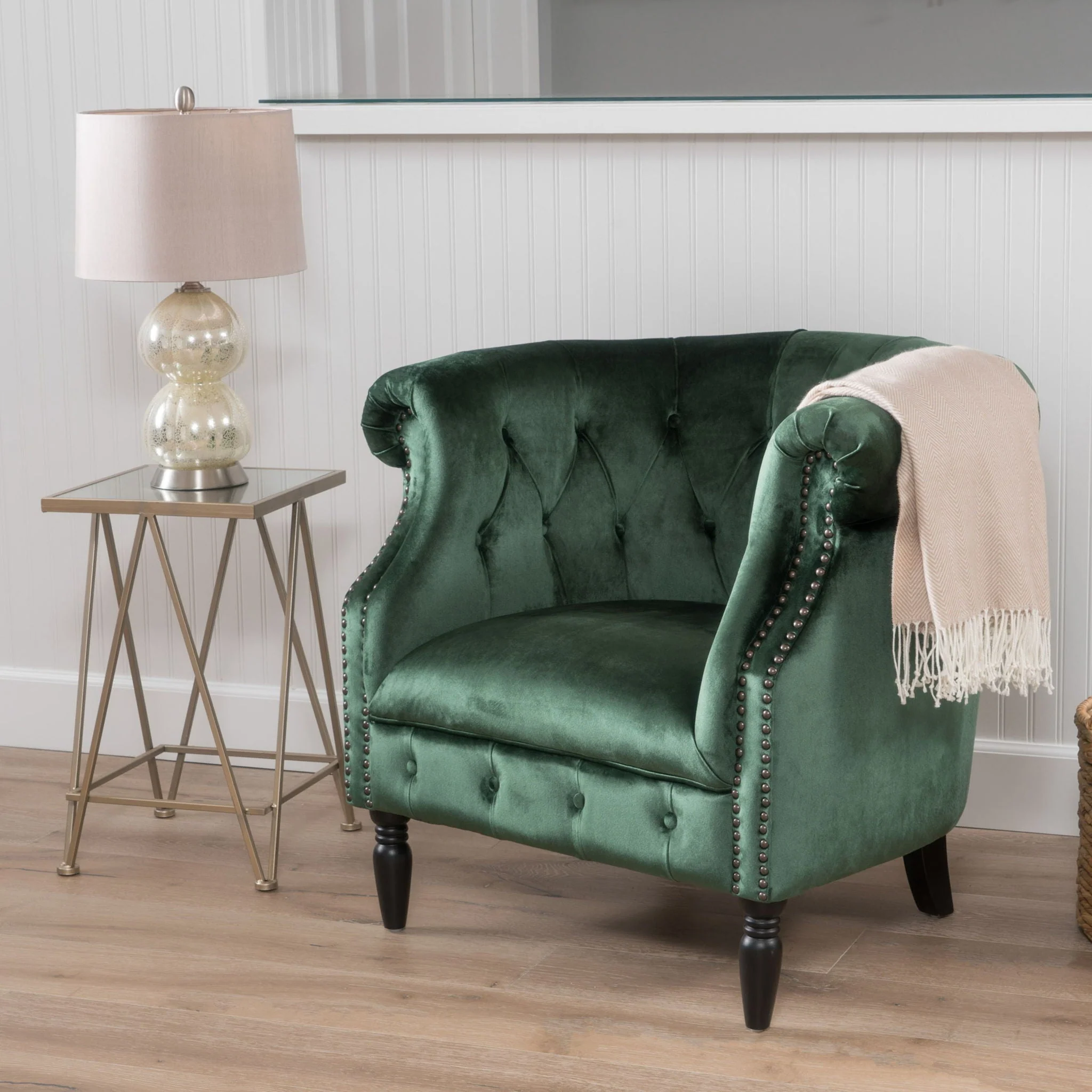 Celestialis - Upholstered Club Chair With Tub Design And Rolled Recessed Armrests - Image 7
