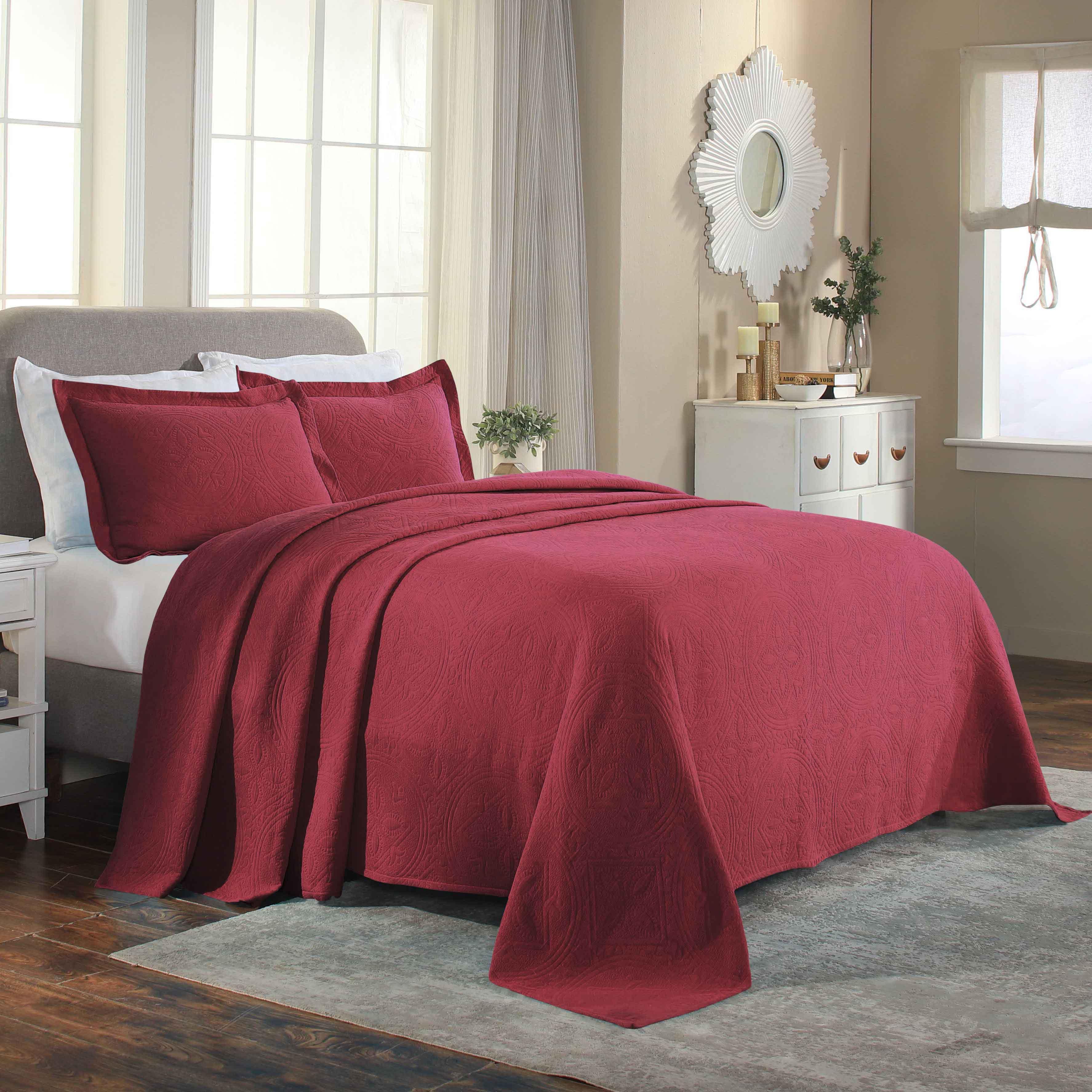 Celtic Circle Cotton Jacquard Matelasse Bedspread Set - Image 19