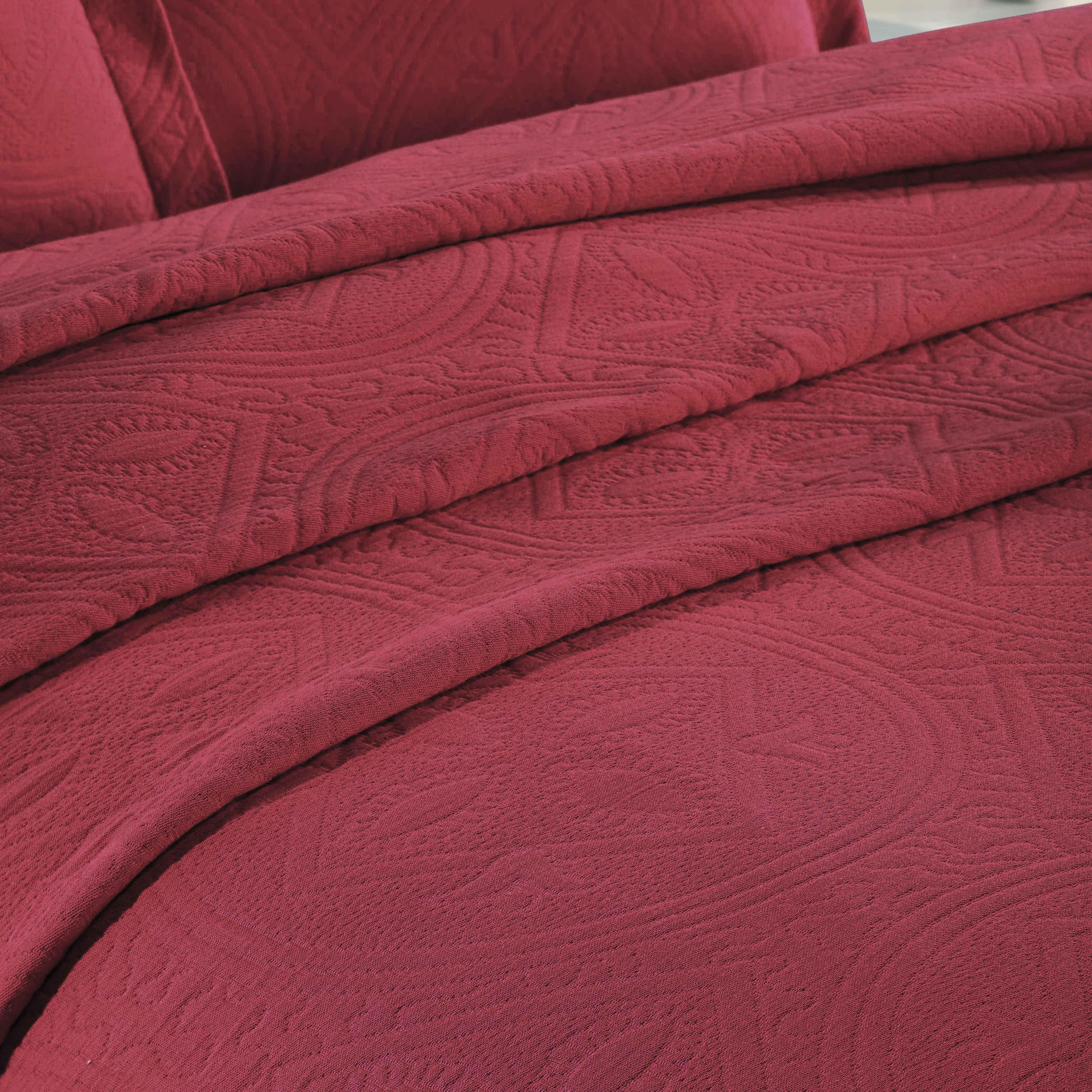 Celtic Circle Cotton Jacquard Matelasse Bedspread Set - Image 20