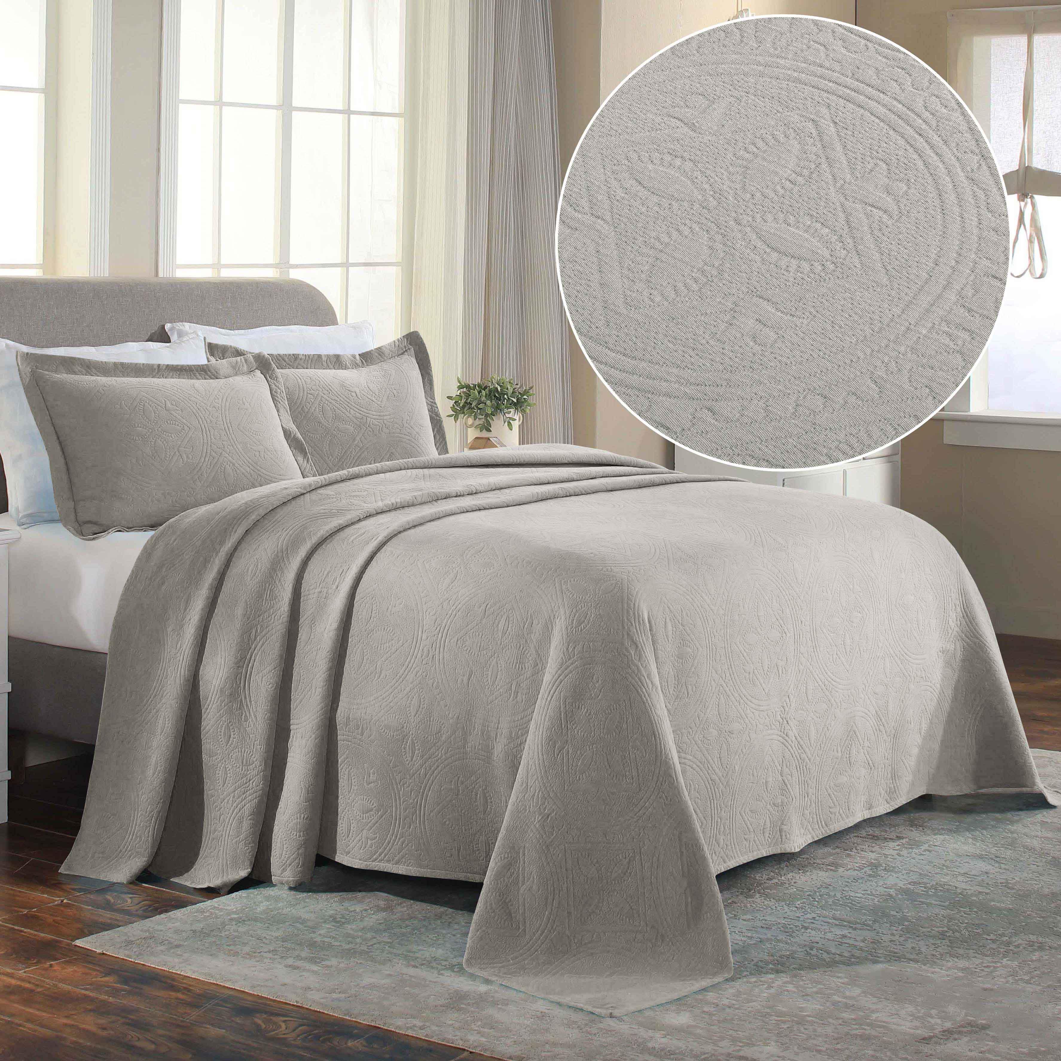 Celtic Circle Cotton Jacquard Matelasse Bedspread Set - Image 25