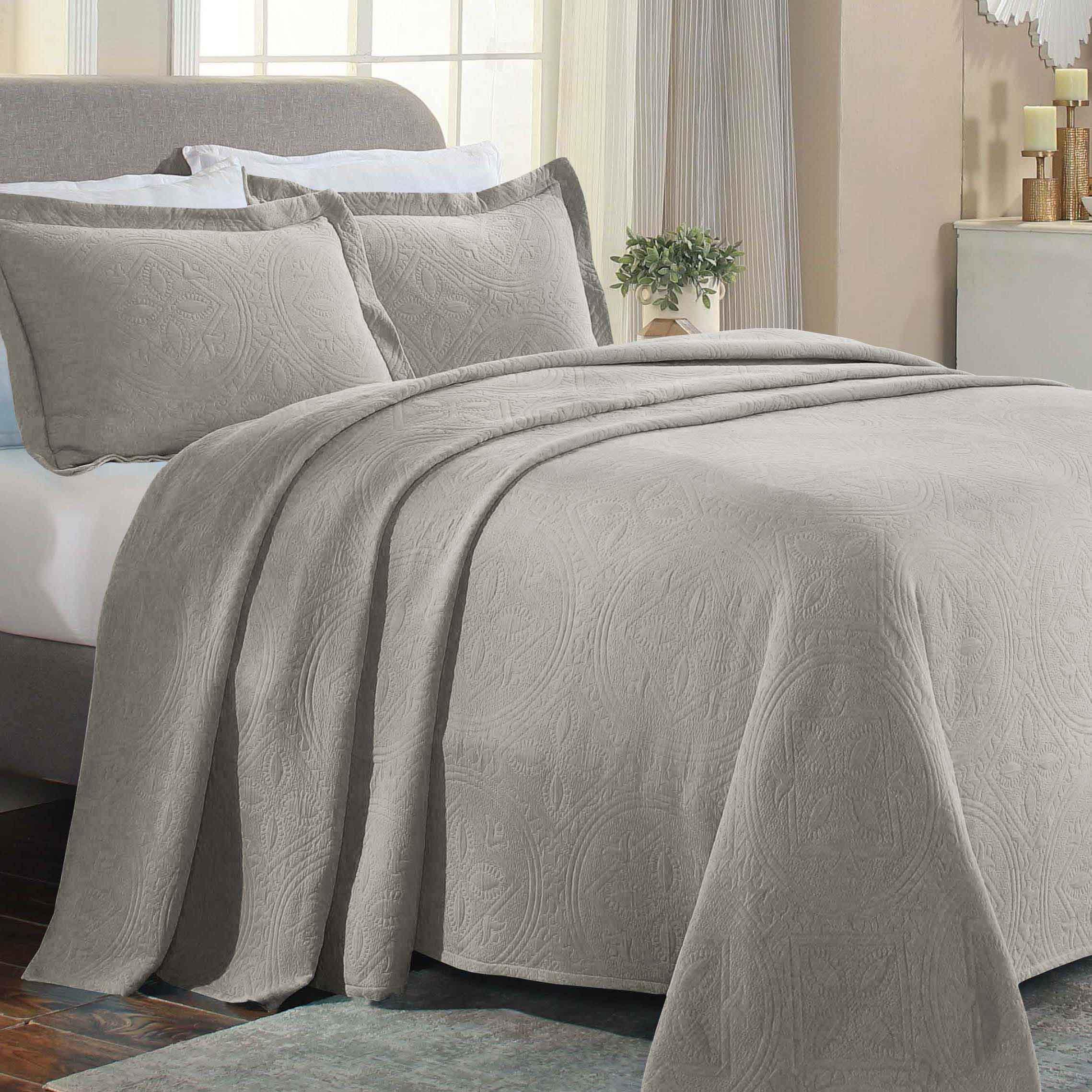 Celtic Circle Cotton Jacquard Matelasse Bedspread Set - Image 26
