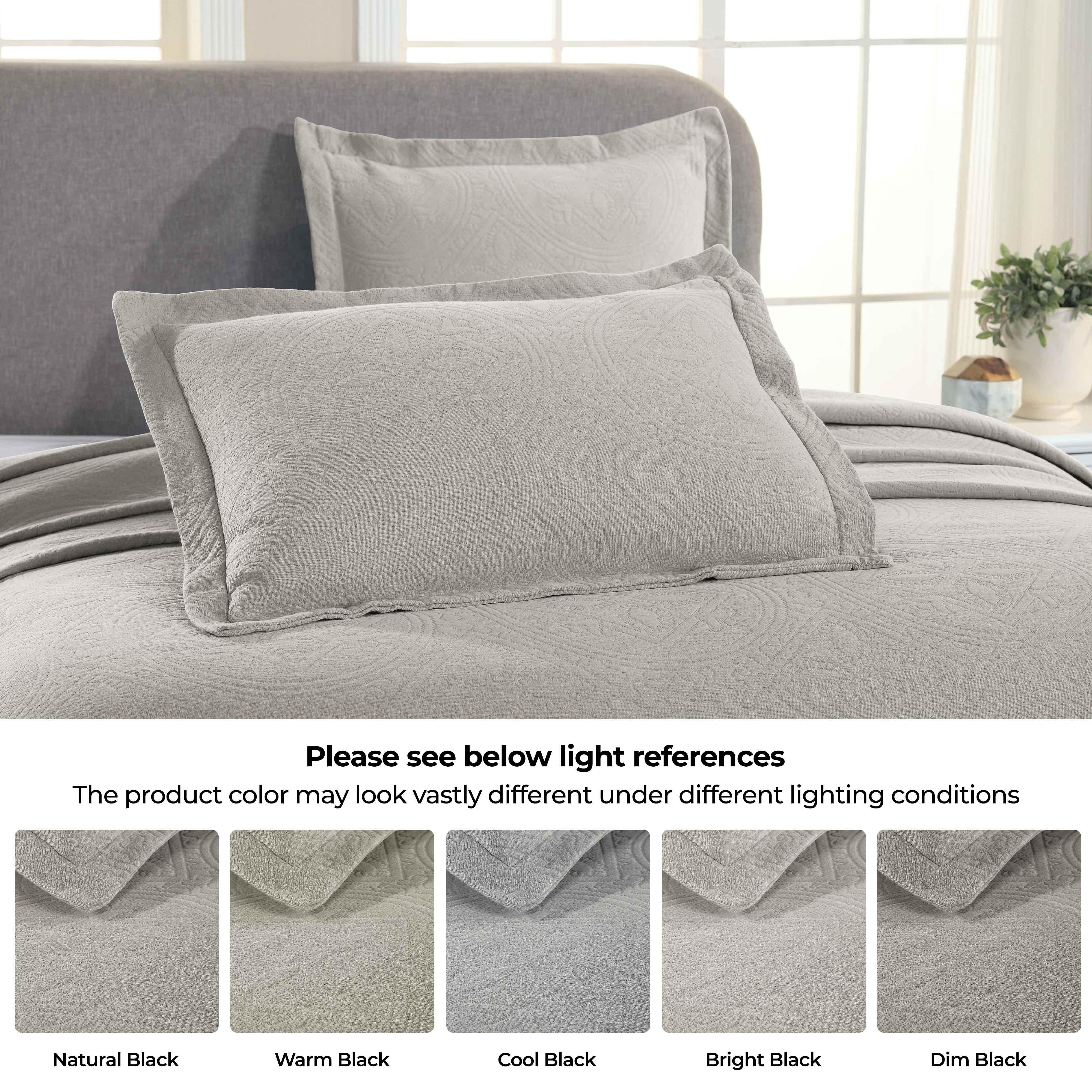 Celtic Circle Cotton Jacquard Matelasse Bedspread Set - Image 30