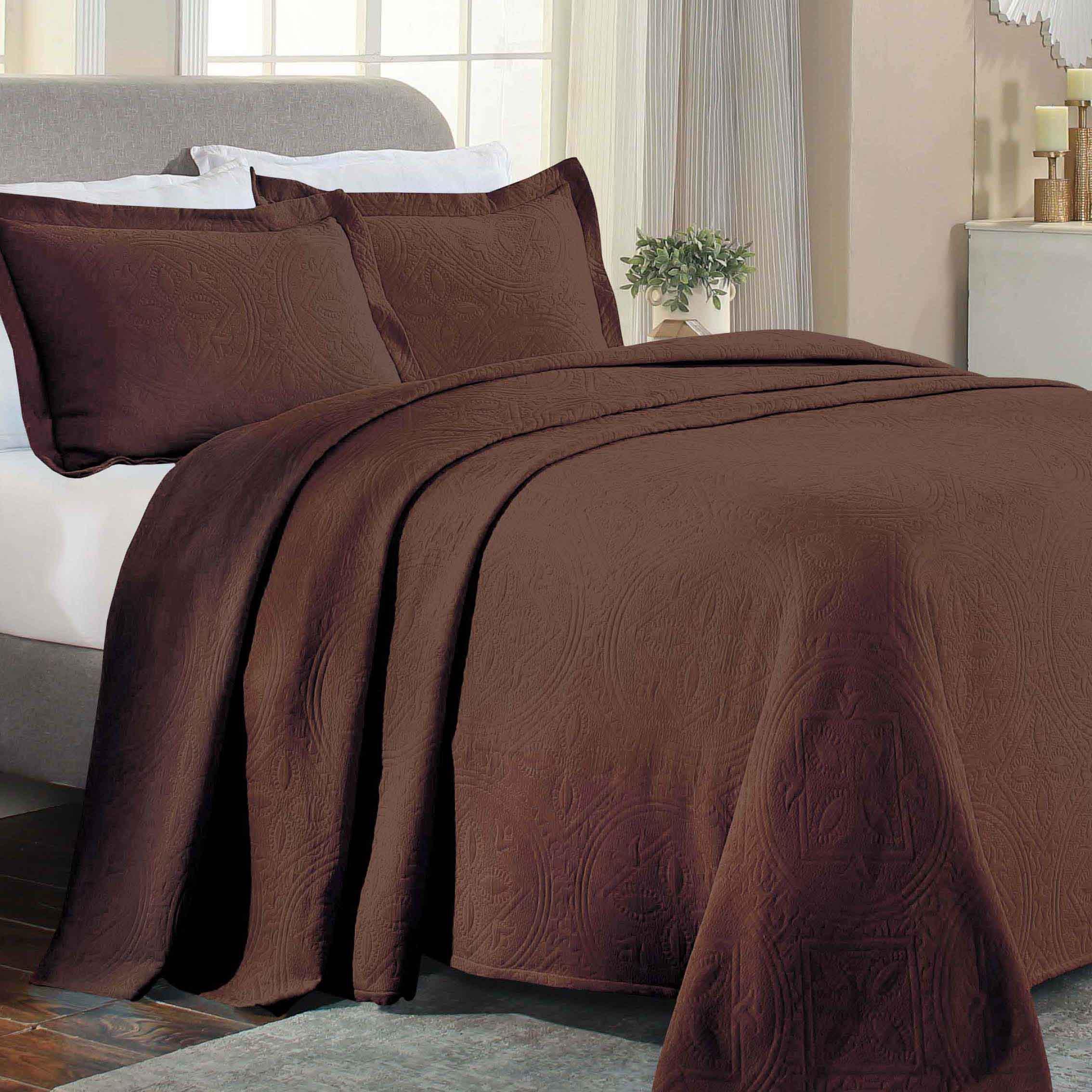 Celtic Circle Cotton Jacquard Matelasse Bedspread Set - Image 58