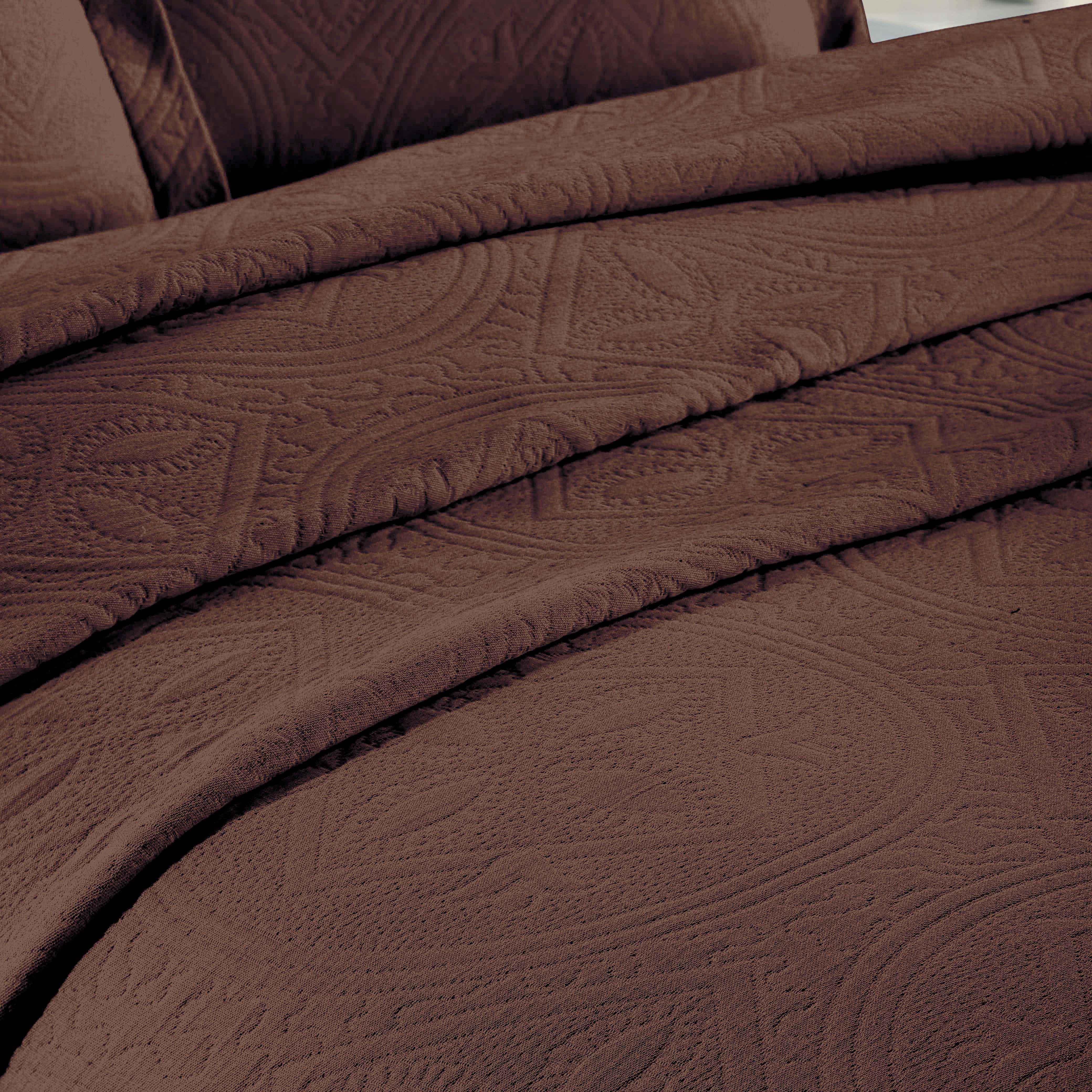 Celtic Circle Cotton Jacquard Matelasse Bedspread Set - Image 60