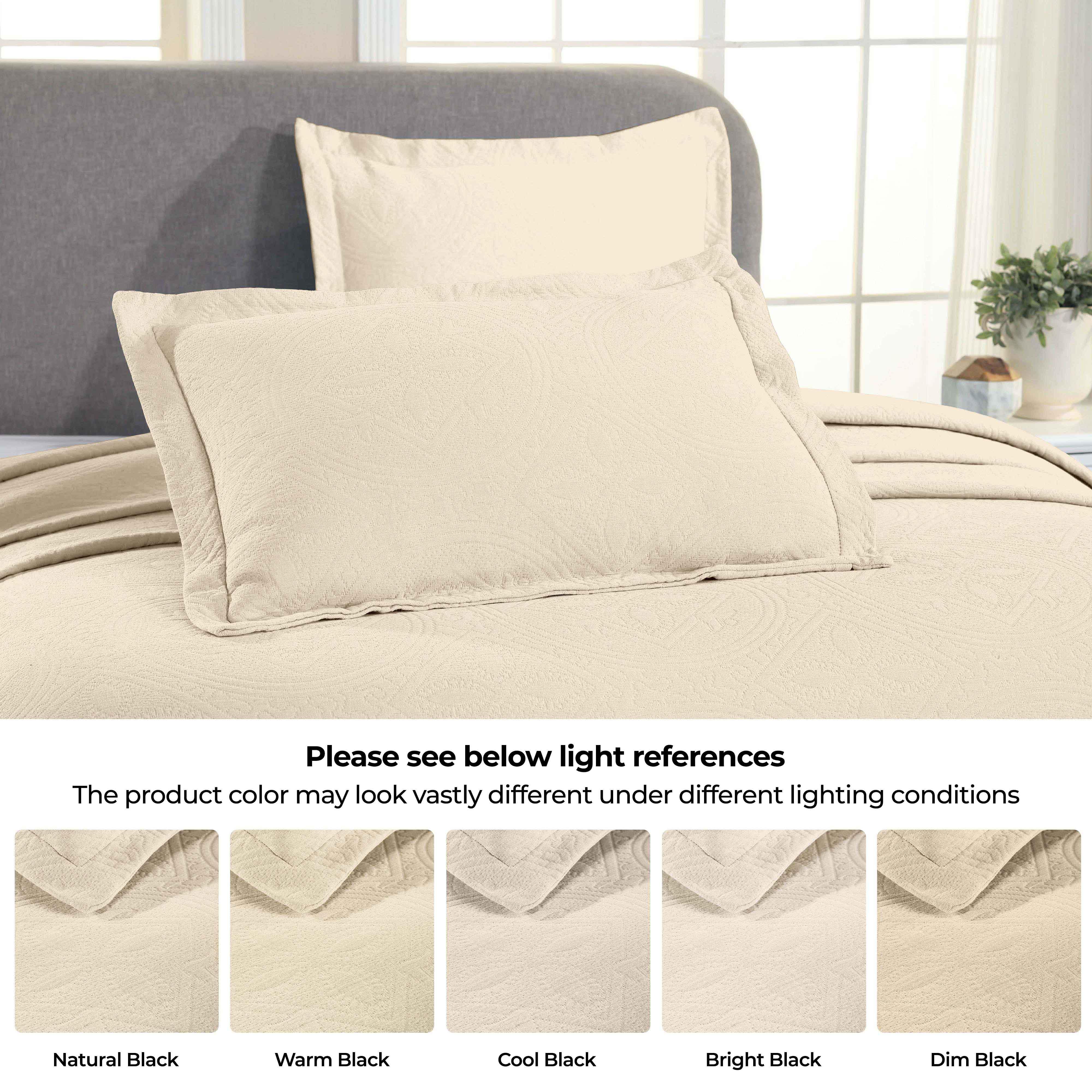 Celtic Circle Cotton Jacquard Matelasse Bedspread Set - Image 69