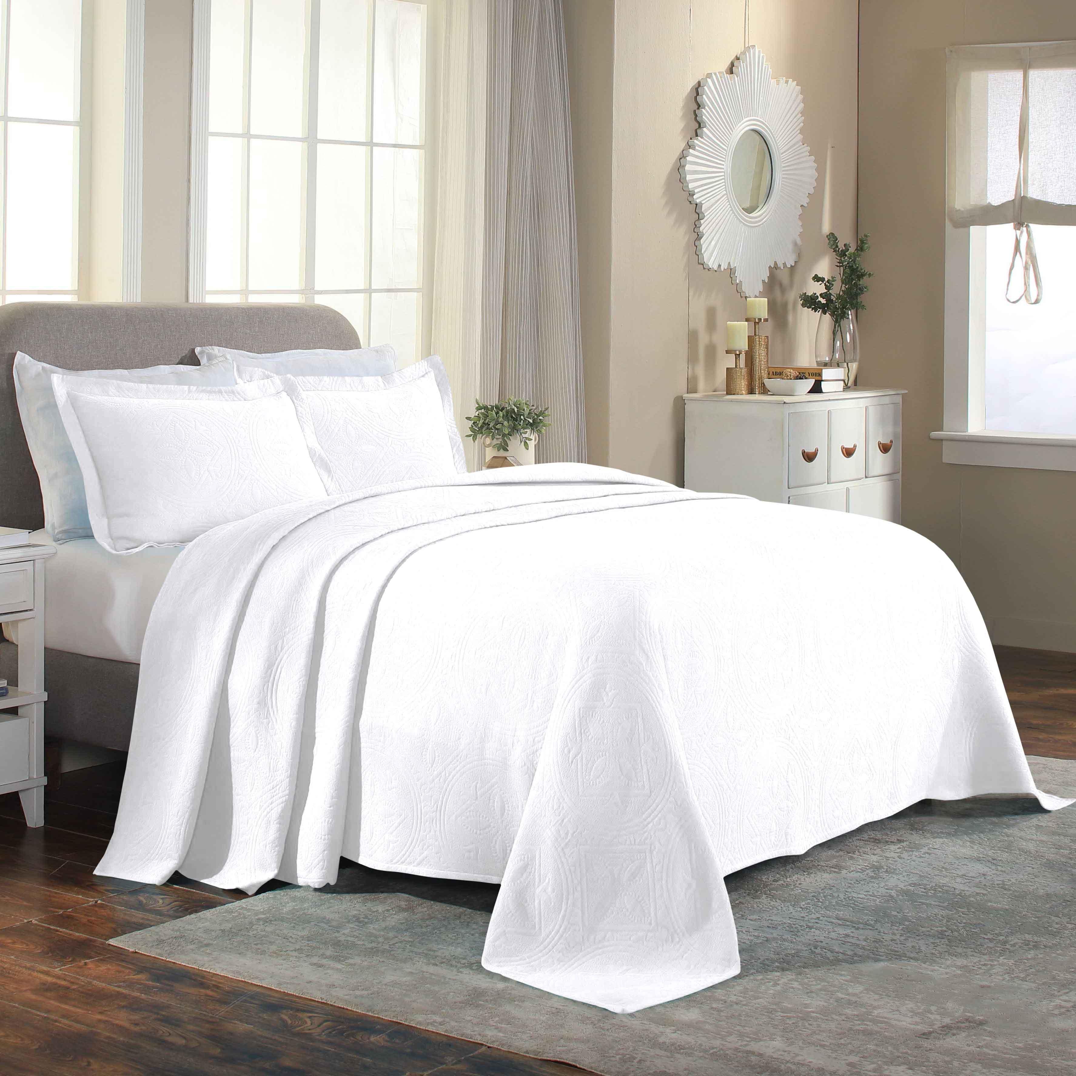 Celtic Circle Cotton Jacquard Matelasse Bedspread Set - Image 74