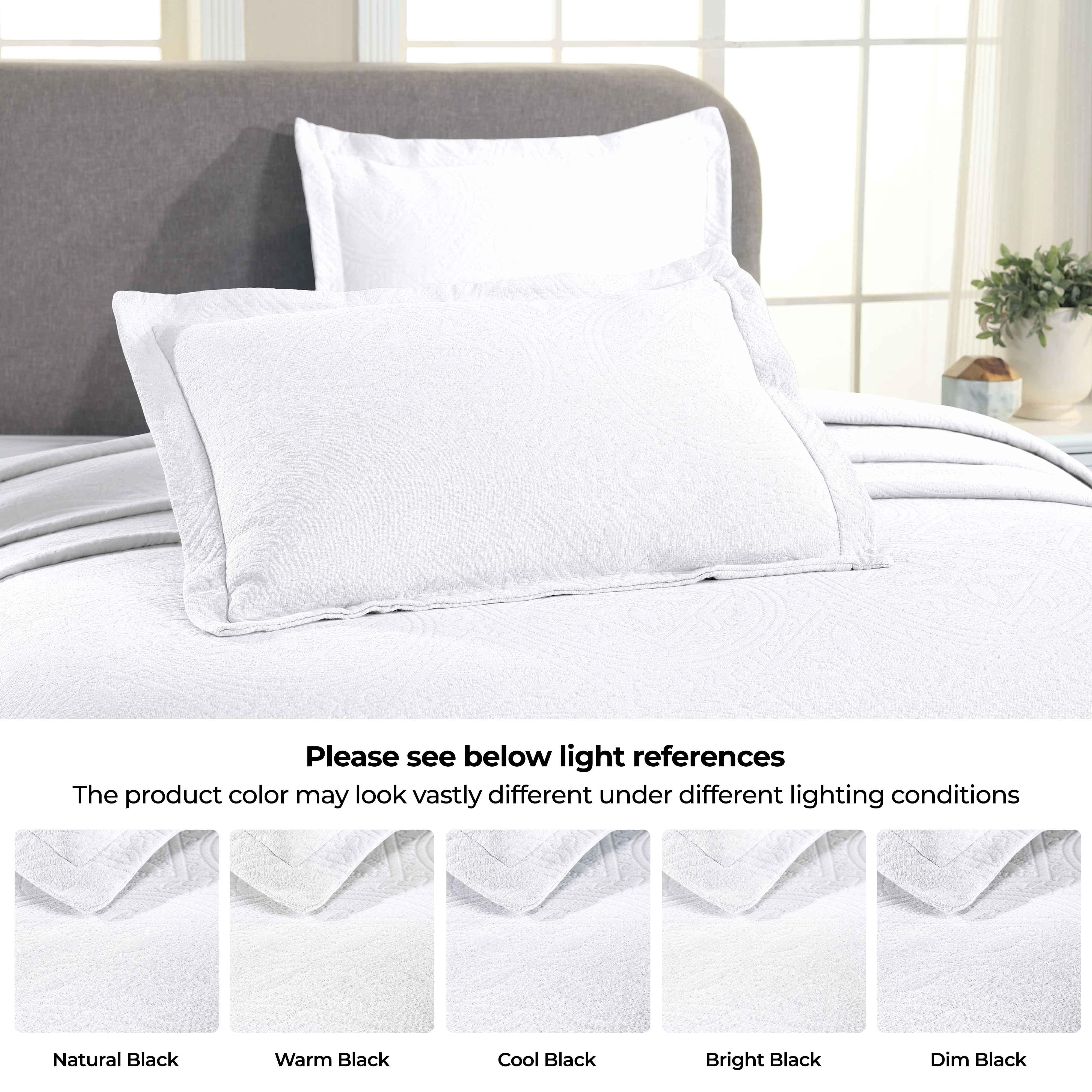 Celtic Circle Cotton Jacquard Matelasse Bedspread Set - Image 77