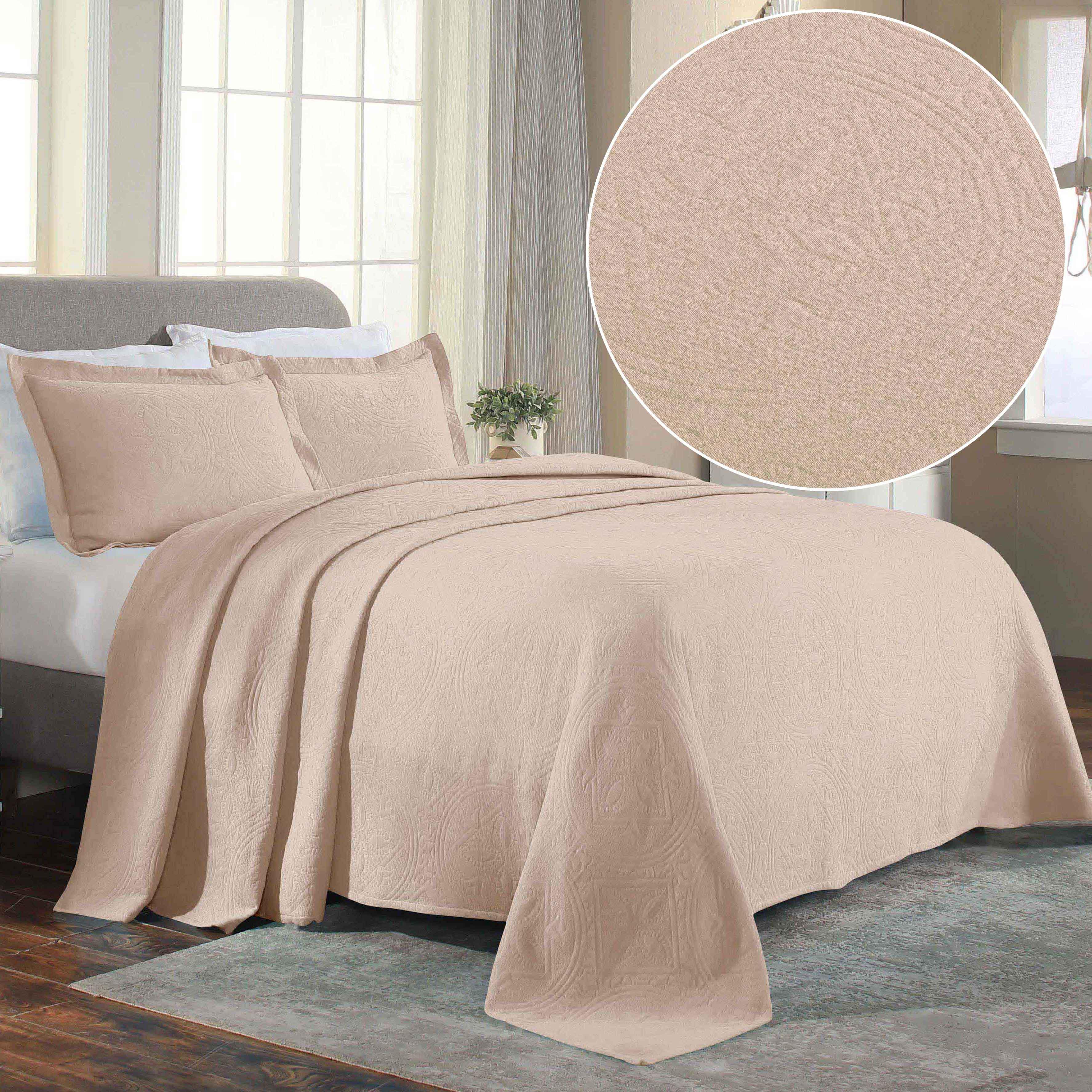 Celtic Circle Cotton Jacquard Matelasse Bedspread Set - Image 9
