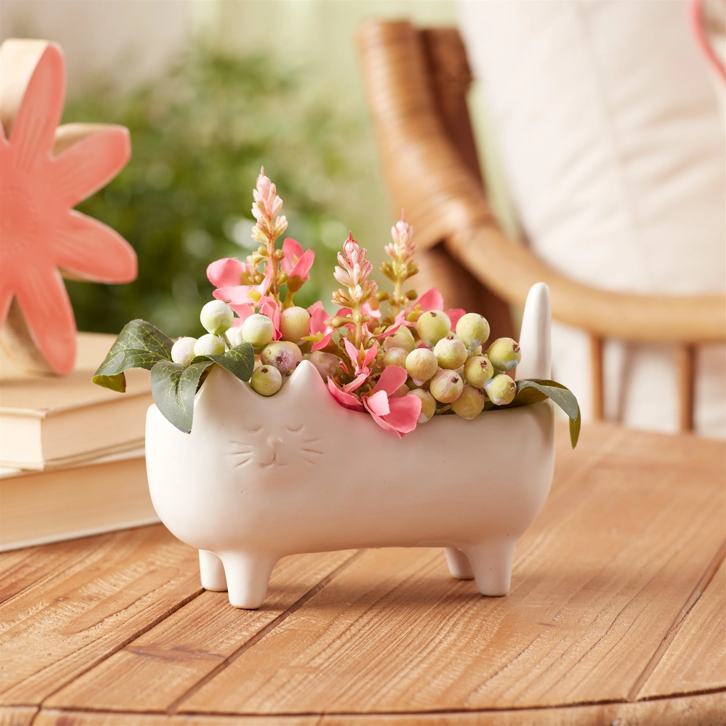 Ceramic Cat Planter (Set of 6) - Image 3