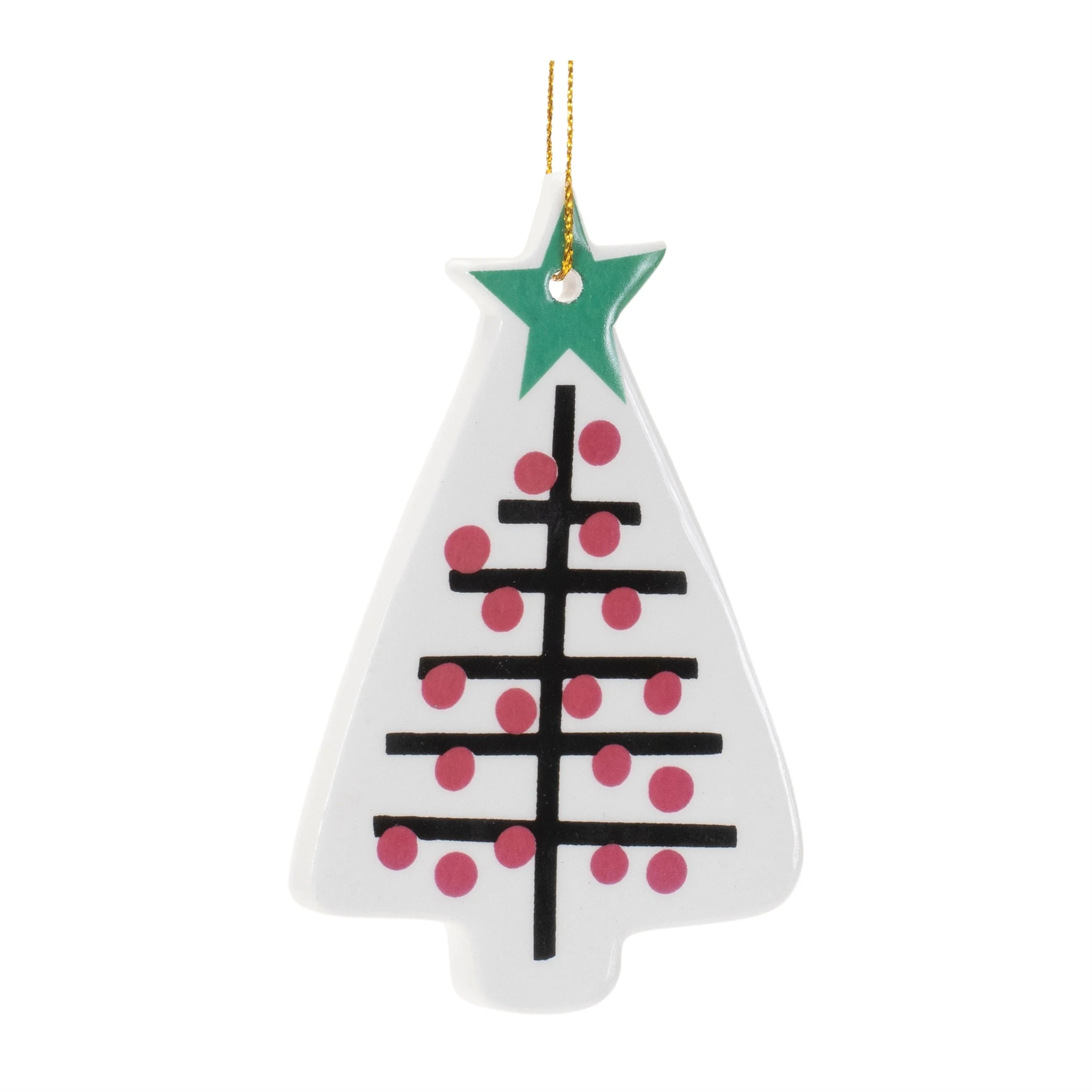 Ceramic christmas tree ornament (set of 12) - Image 3