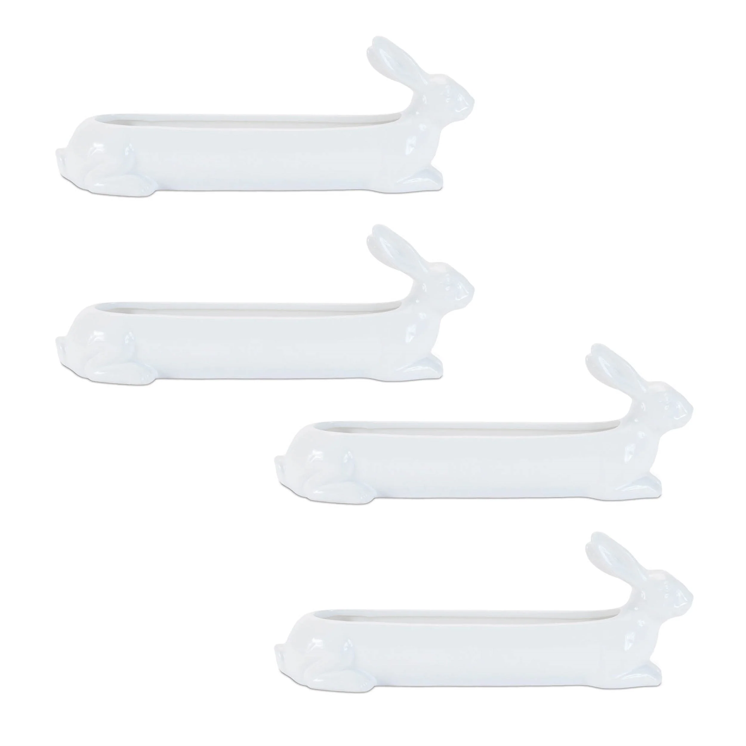 Ceramic Garden Bunny Planter (Set of 4) - Image 2
