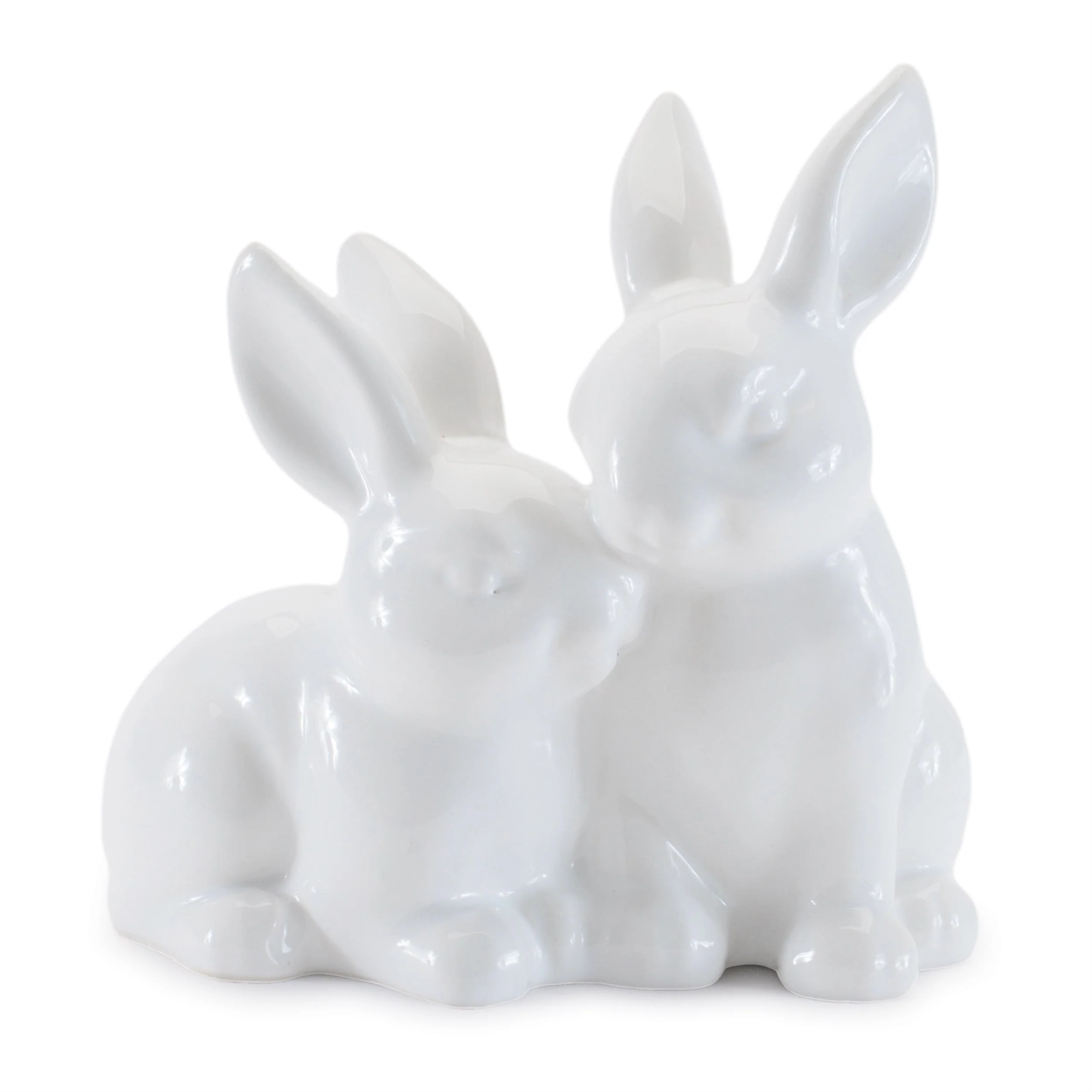 Ceramic Mini Garden Bunny Couple (Set of 4) - Image 2