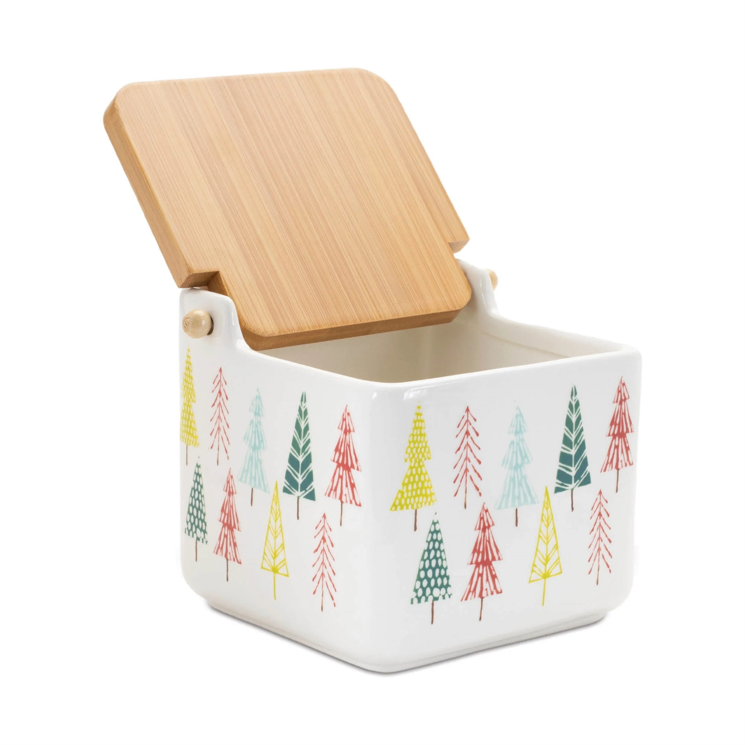 Ceramic Pine Tree Print Box (Set of 2) - Image 2