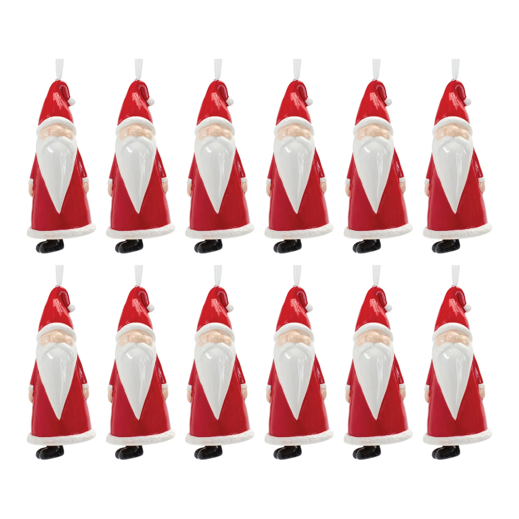 Ceramic Santa Bell Ornament (Set of 12) - Image 3