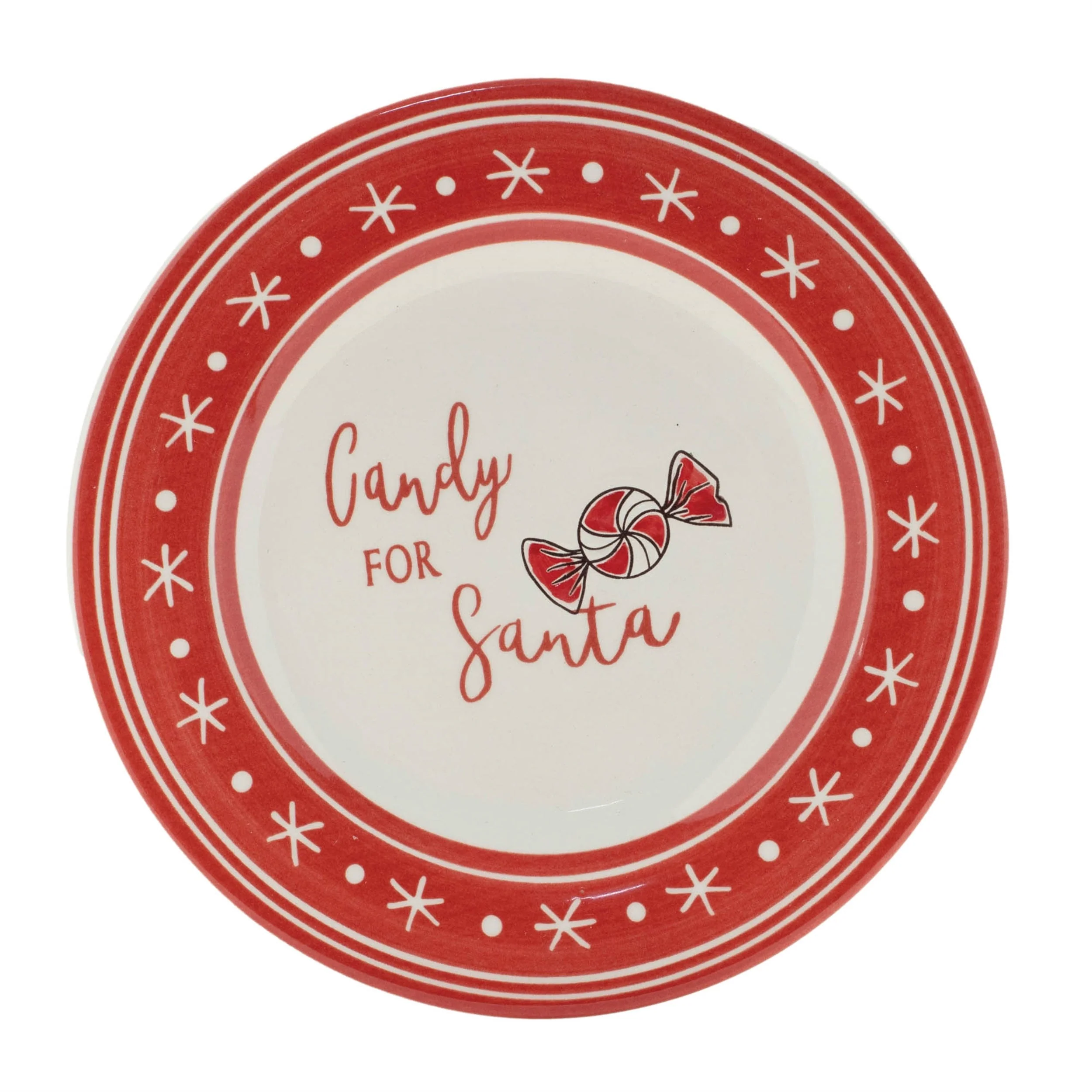 Ceramic Santa Candy Plate (Set of 4) - Image 2