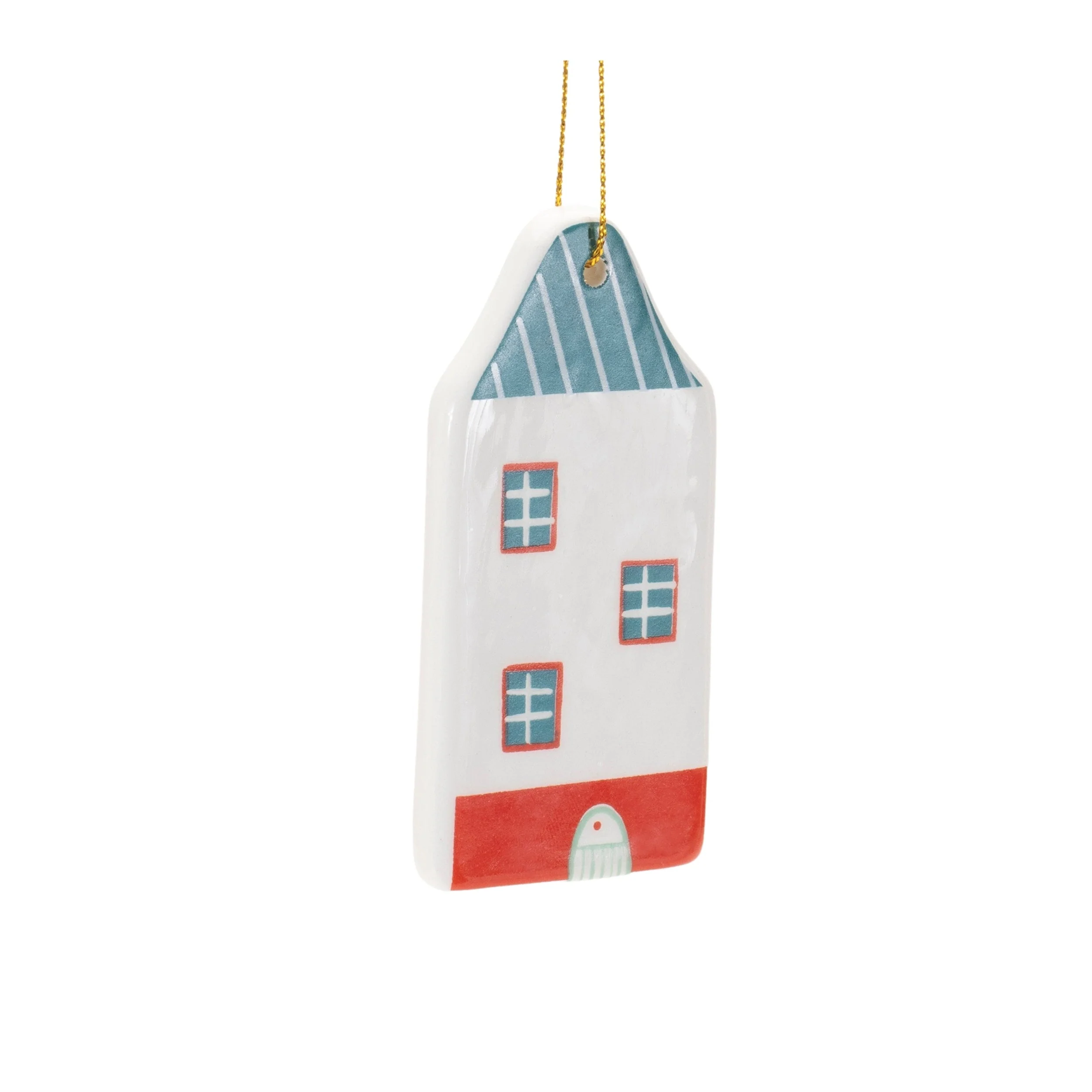 Ceramic Winter House Ornament (Set of 12) - Image 3