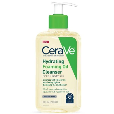 CeraVe Hydrating Foaming Cleansing Oil Face Wash 8 fl oz - New - Image 11