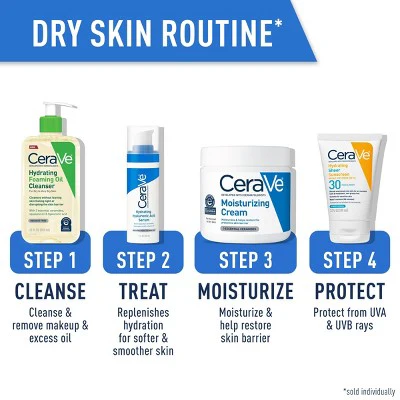 CeraVe Hydrating Foaming Cleansing Oil Face Wash 8 fl oz - New - Image 8