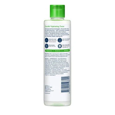 CeraVe Hydrating Toner Alcohol Free Facial Toner for Normal to Dry Skin 6.8 fl oz - Imperfect Container - Image 15