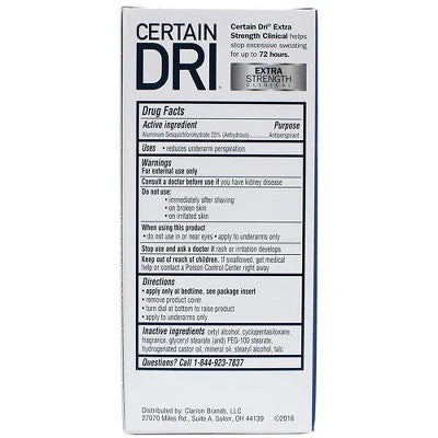 Certain Dri Extra Strength Solid Antiperspirants and Deodorant Powder Fresh 1.7 oz. - New - Image 2