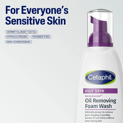 Cetaphil Pro Oil Removing Foam Face Wash Unscented 8oz - New - Image 8