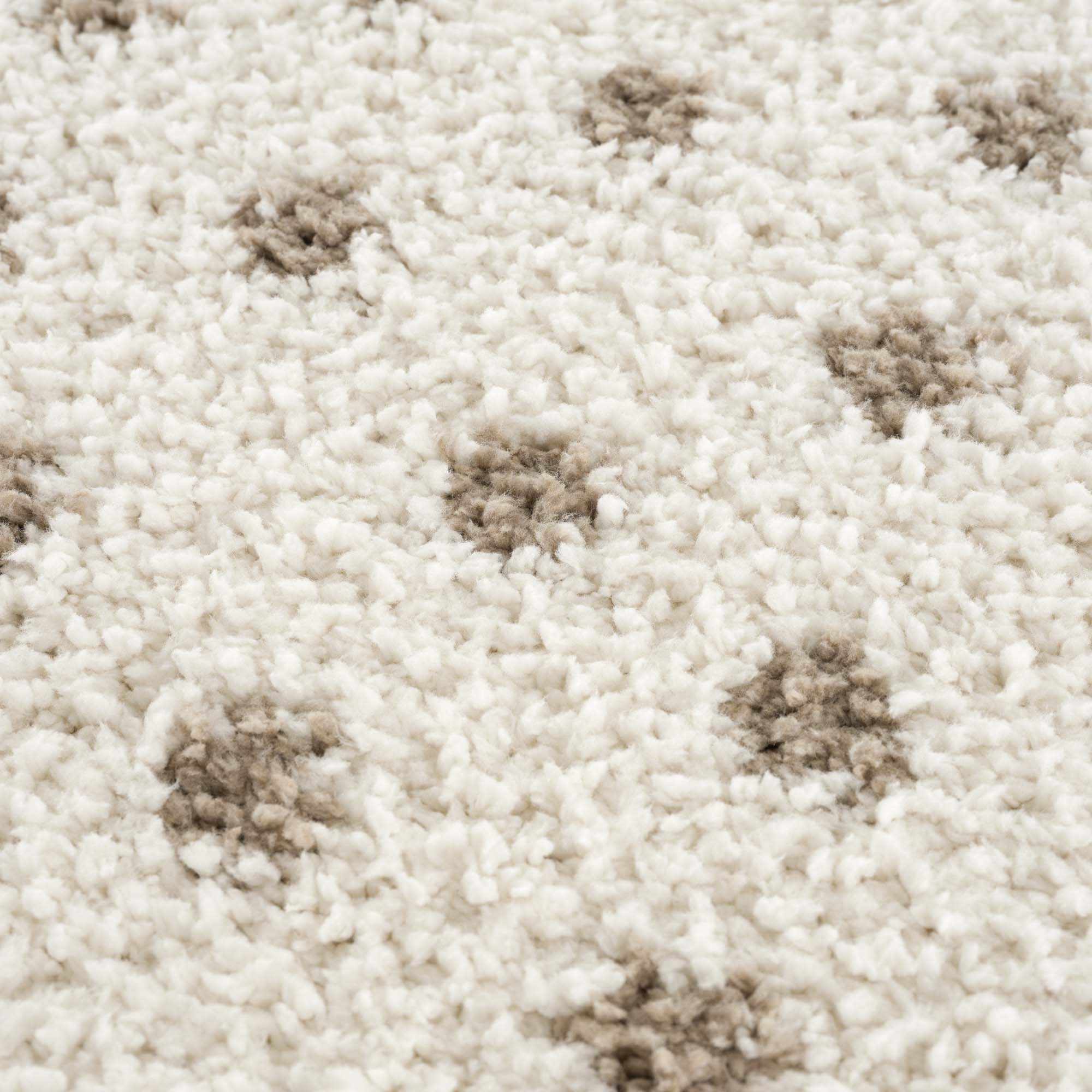 Chaia Dotted Cream & Brown Plush Rug - Image 16