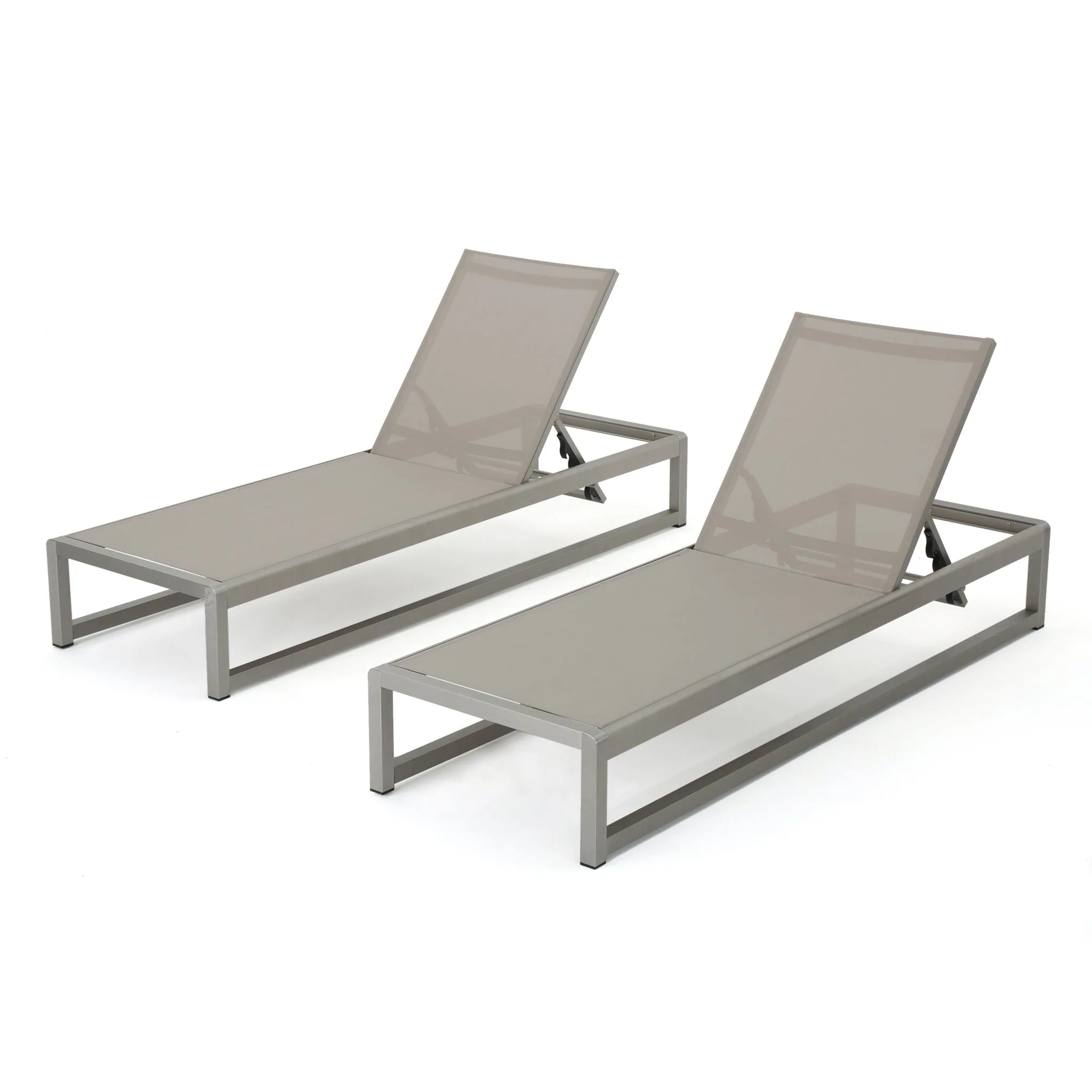 Chaise Lounge With 5 Reclining Positions, Outdoor Patio Lounge Chairs - Image 3