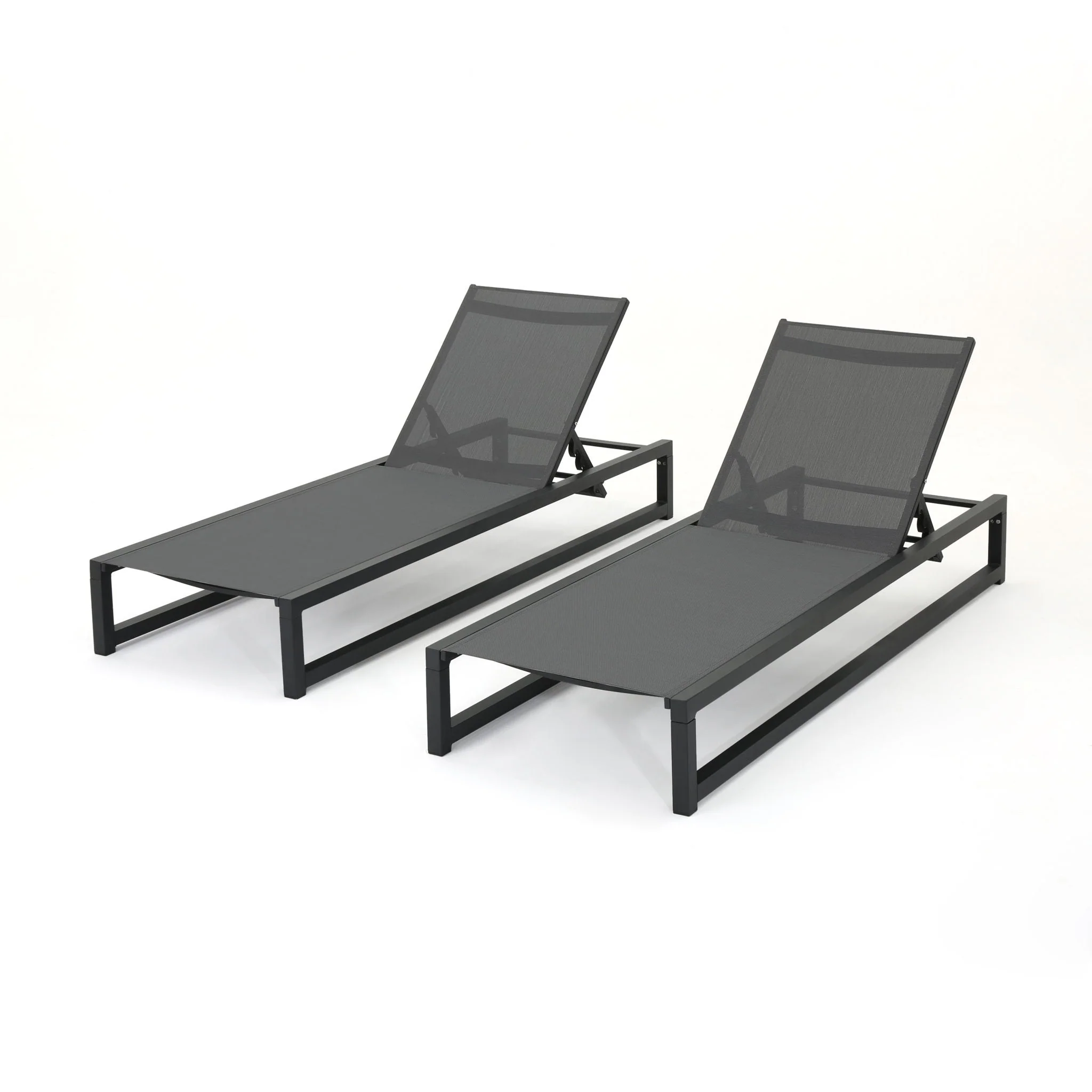 Chaise Lounge With 5 Reclining Positions, Outdoor Patio Lounge Chairs - Image 4