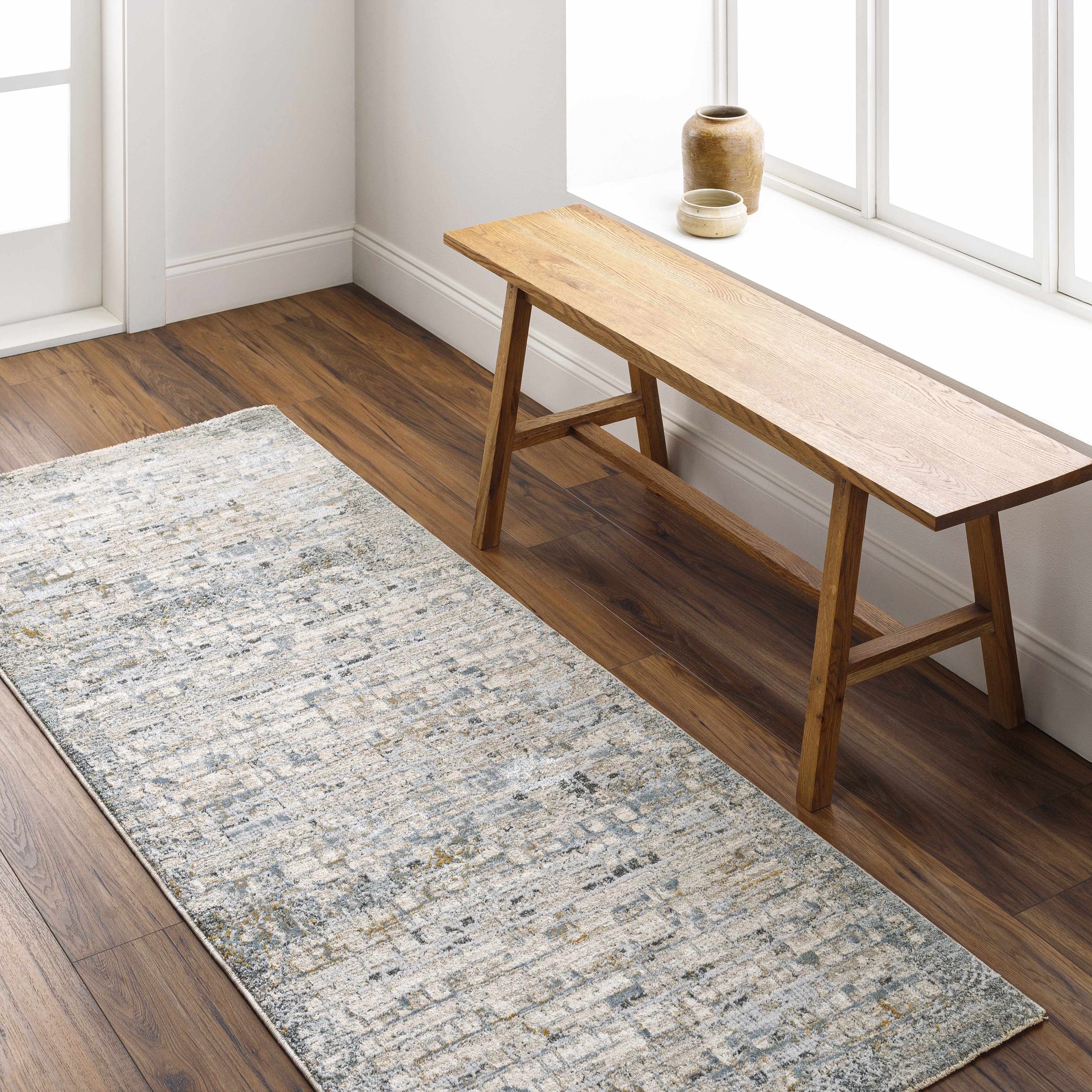 Chaka Textured Rug with Fringes - Image 13