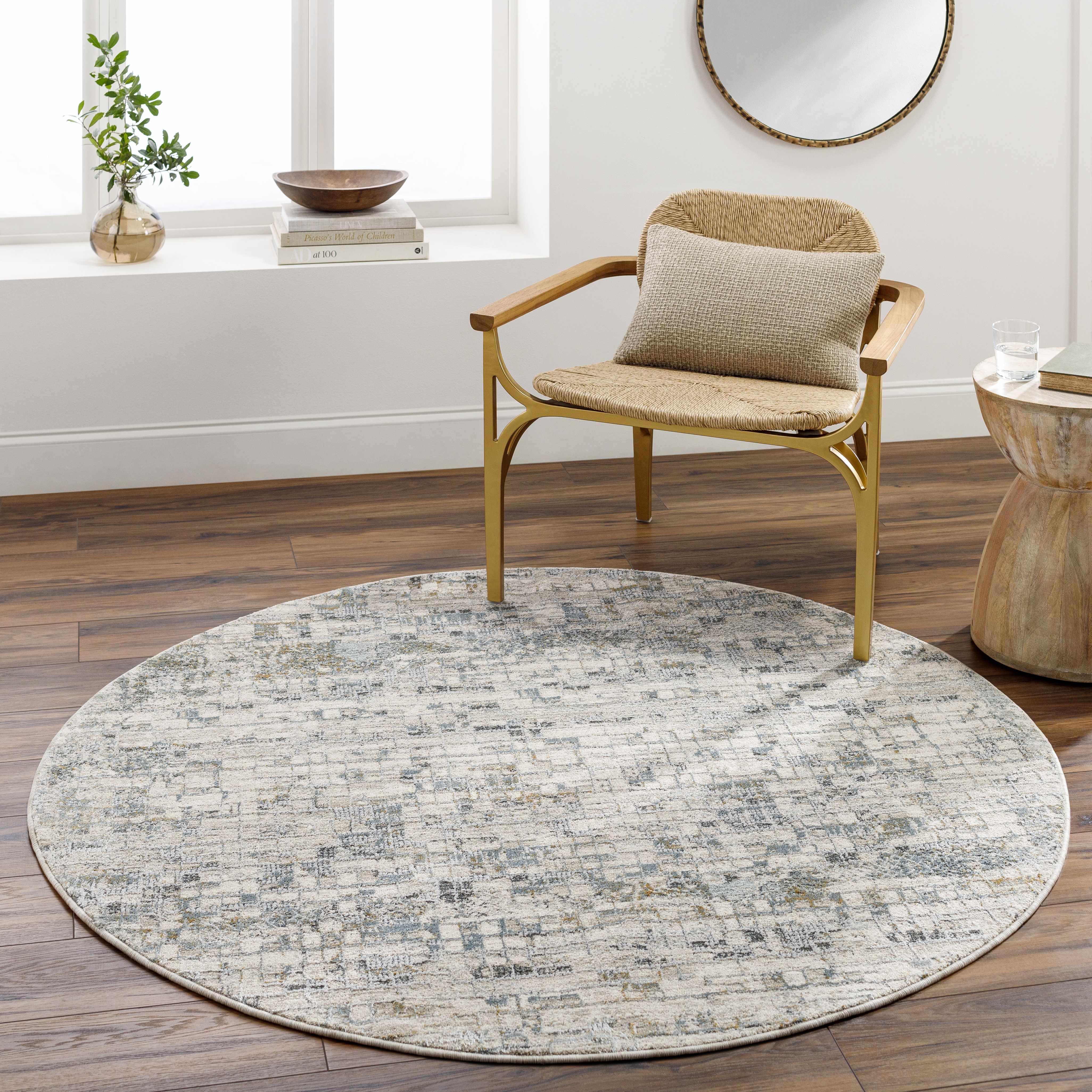 Chaka Textured Rug with Fringes - Image 16