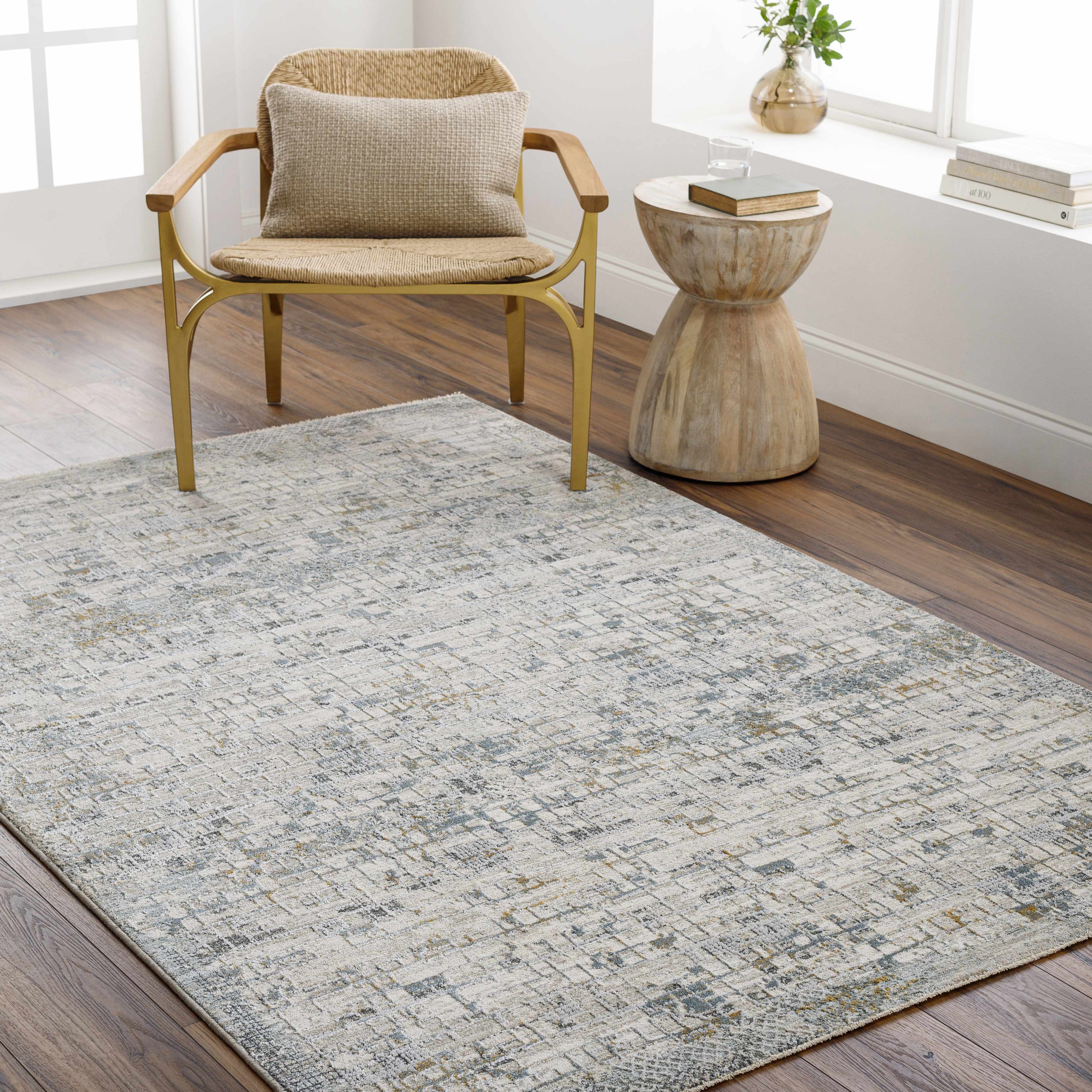 Chaka Textured Rug with Fringes - Image 17