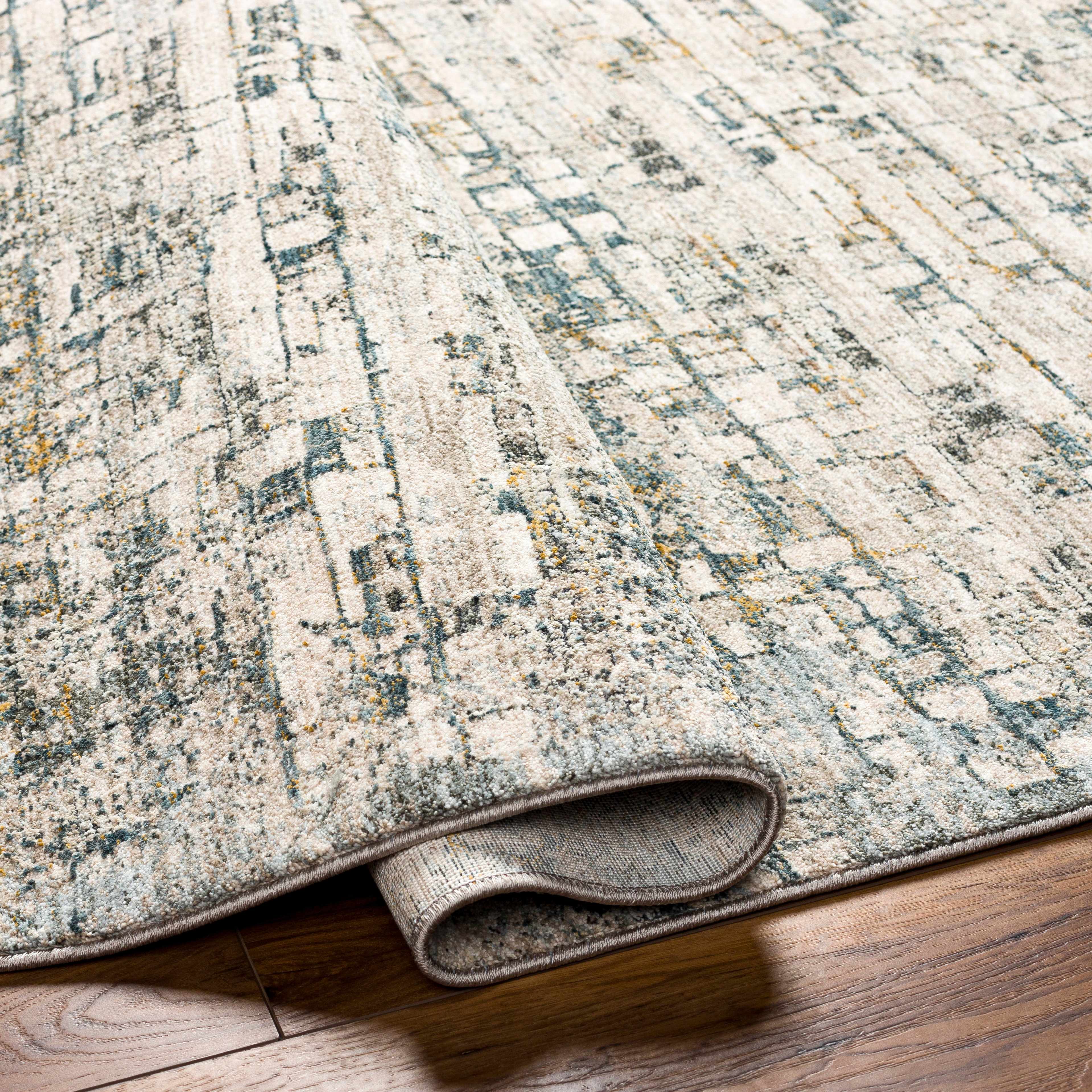 Chaka Textured Rug with Fringes - Image 5