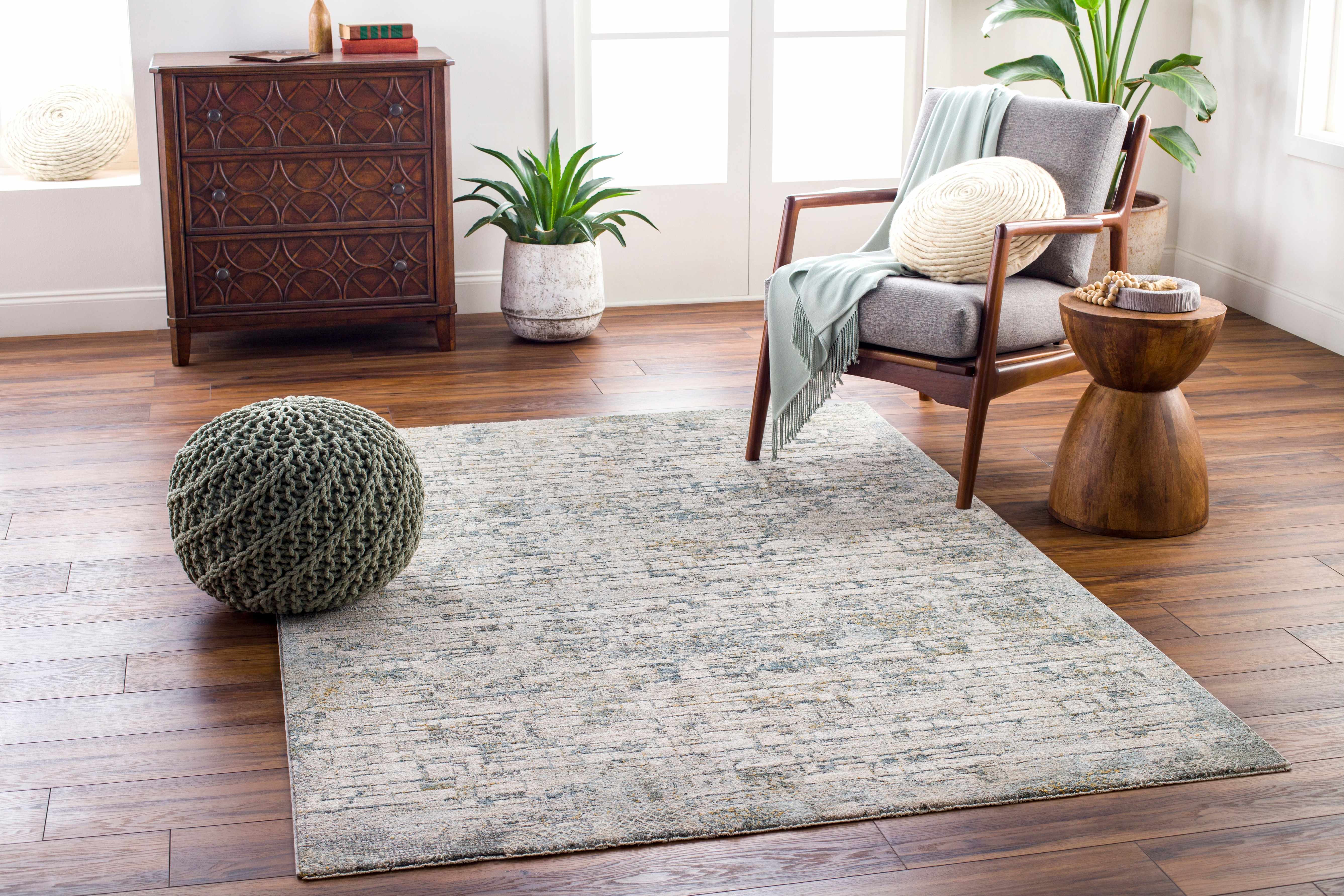 Chaka Textured Rug with Fringes - Image 7