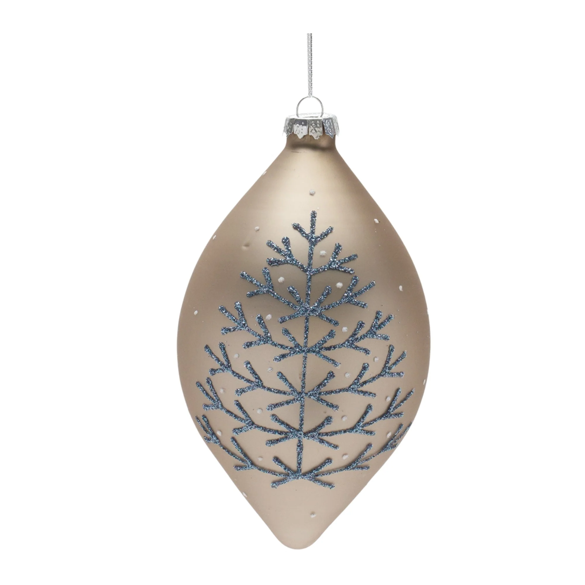 Champagne Glittered Ball Ornament (Set of 6) - Image 5