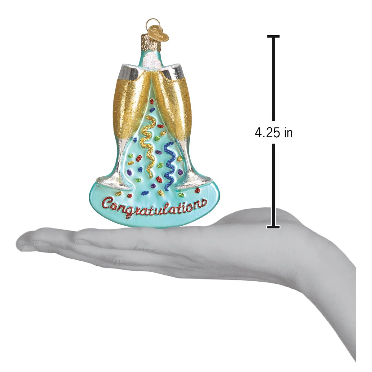 Champagne Toast Ornament - Image 3
