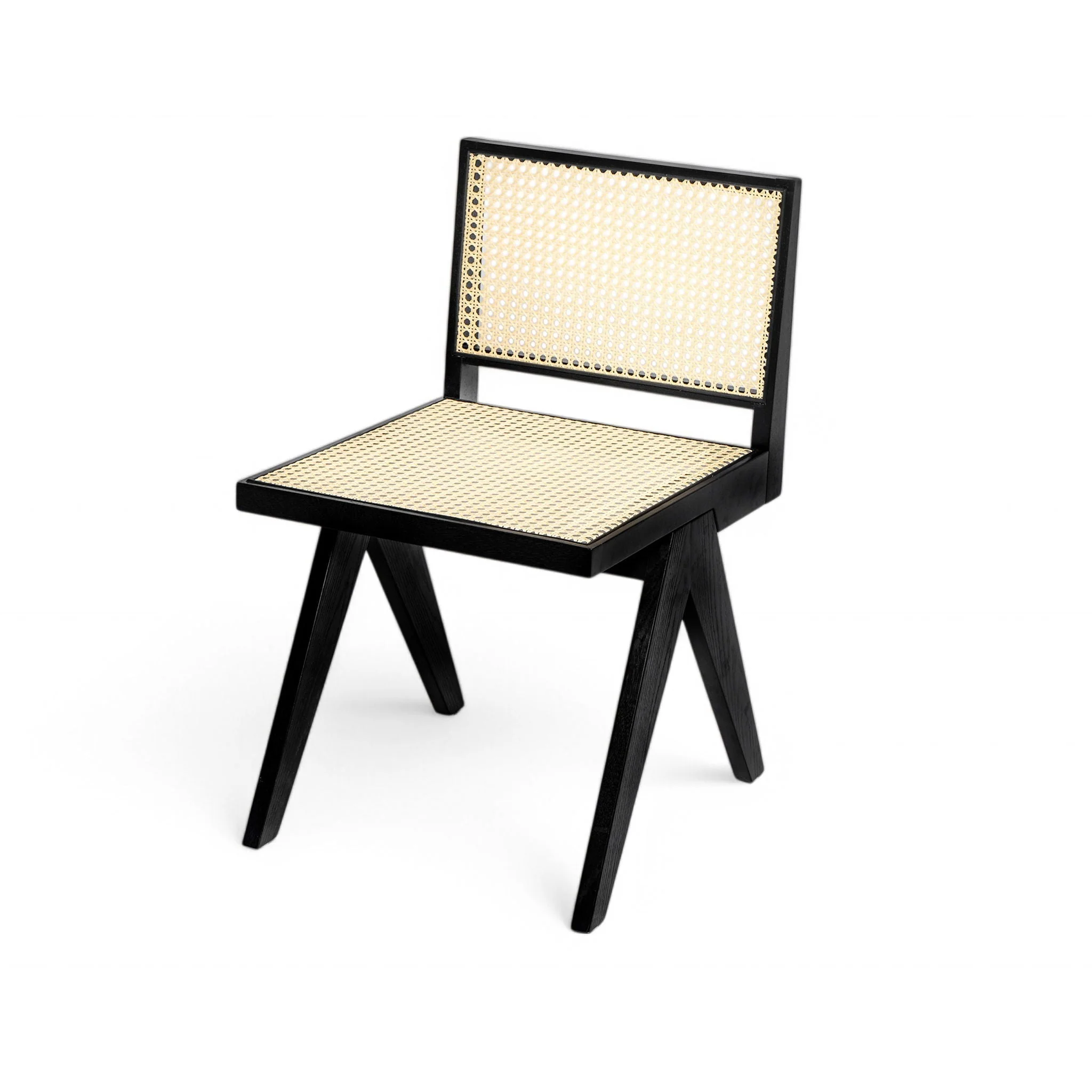 Chandigarh Dining Room Chairs with Natural Rattan (Set of 2) - Image 14