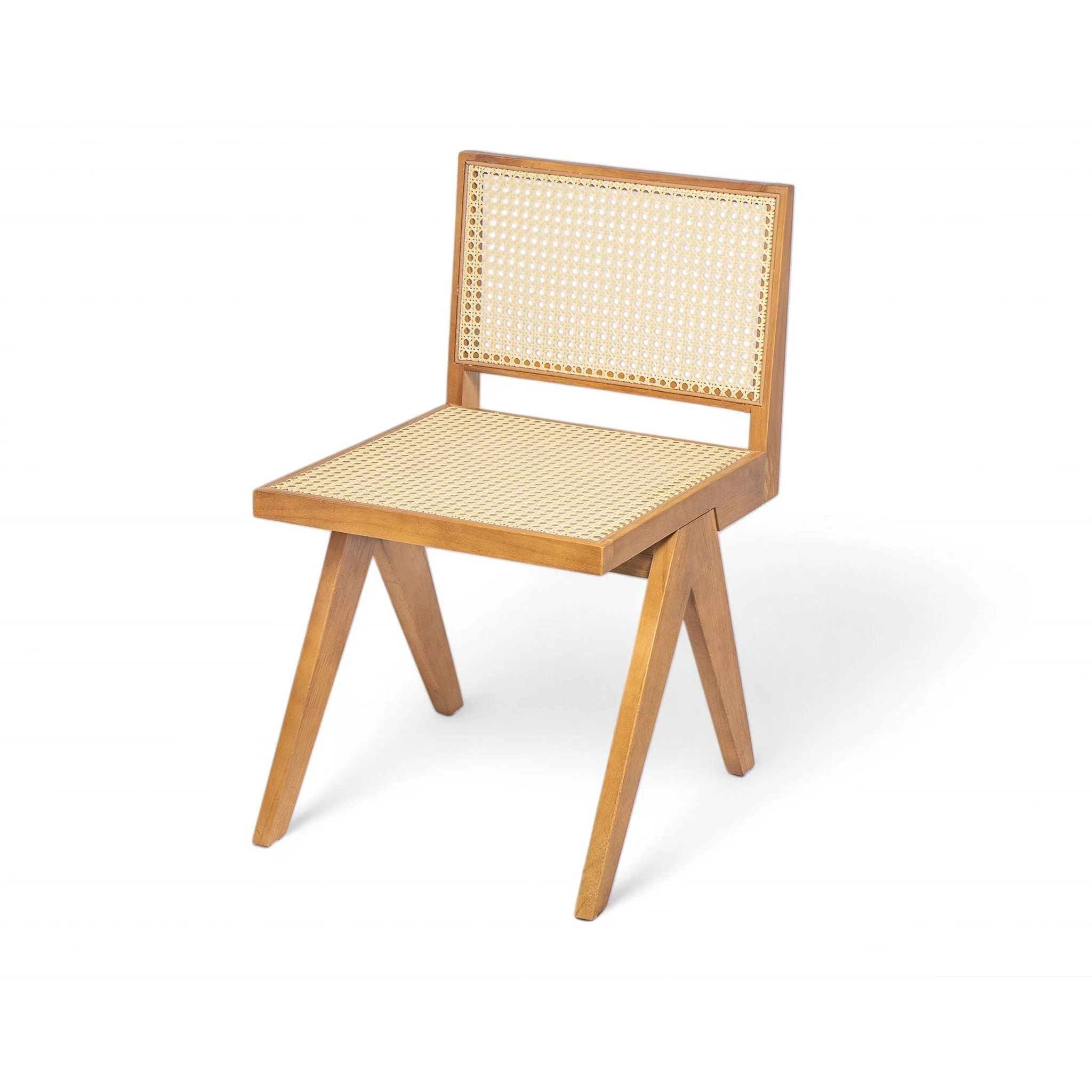 Chandigarh Dining Room Chairs with Natural Rattan (Set of 2) - Image 7
