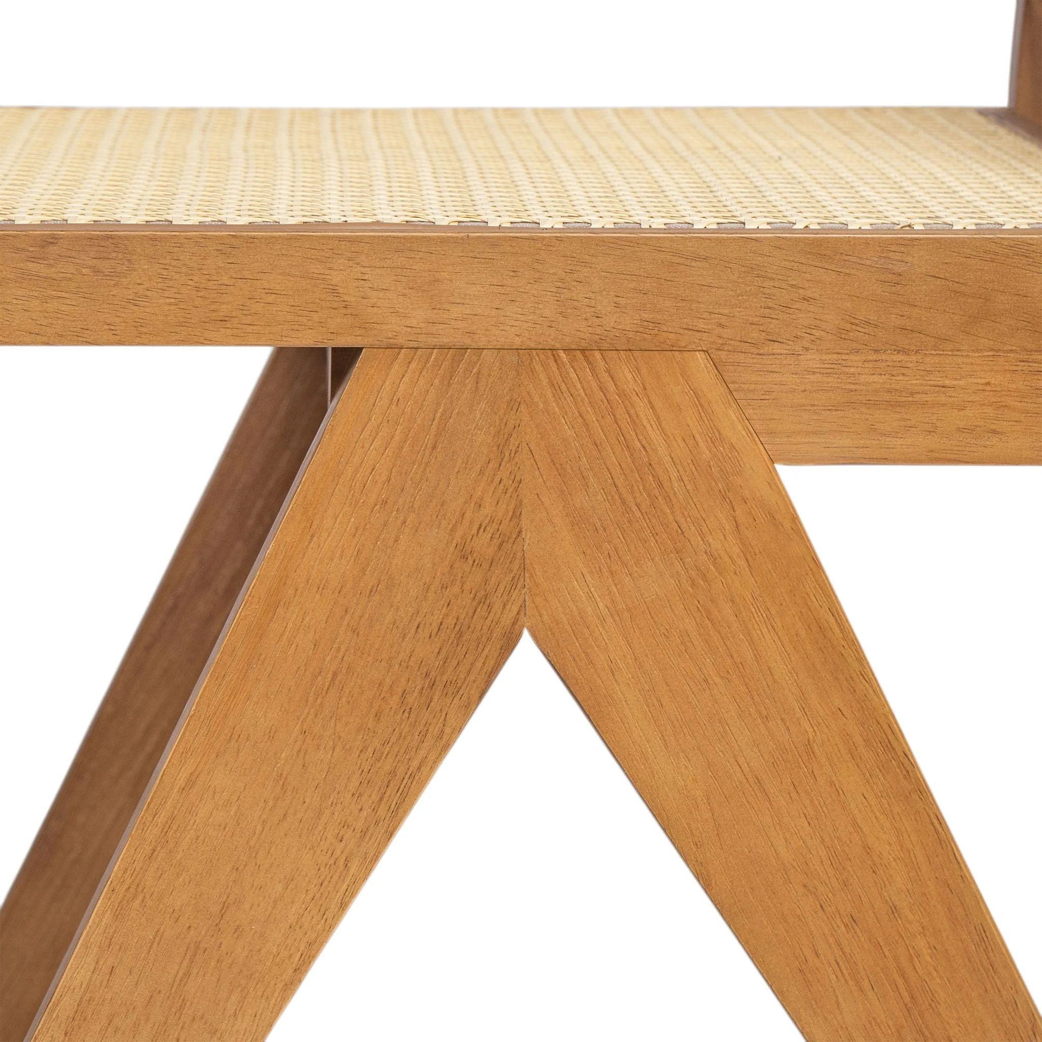 Chandigarh Dining Room Chairs with Natural Rattan (Set of 2) - Image 9