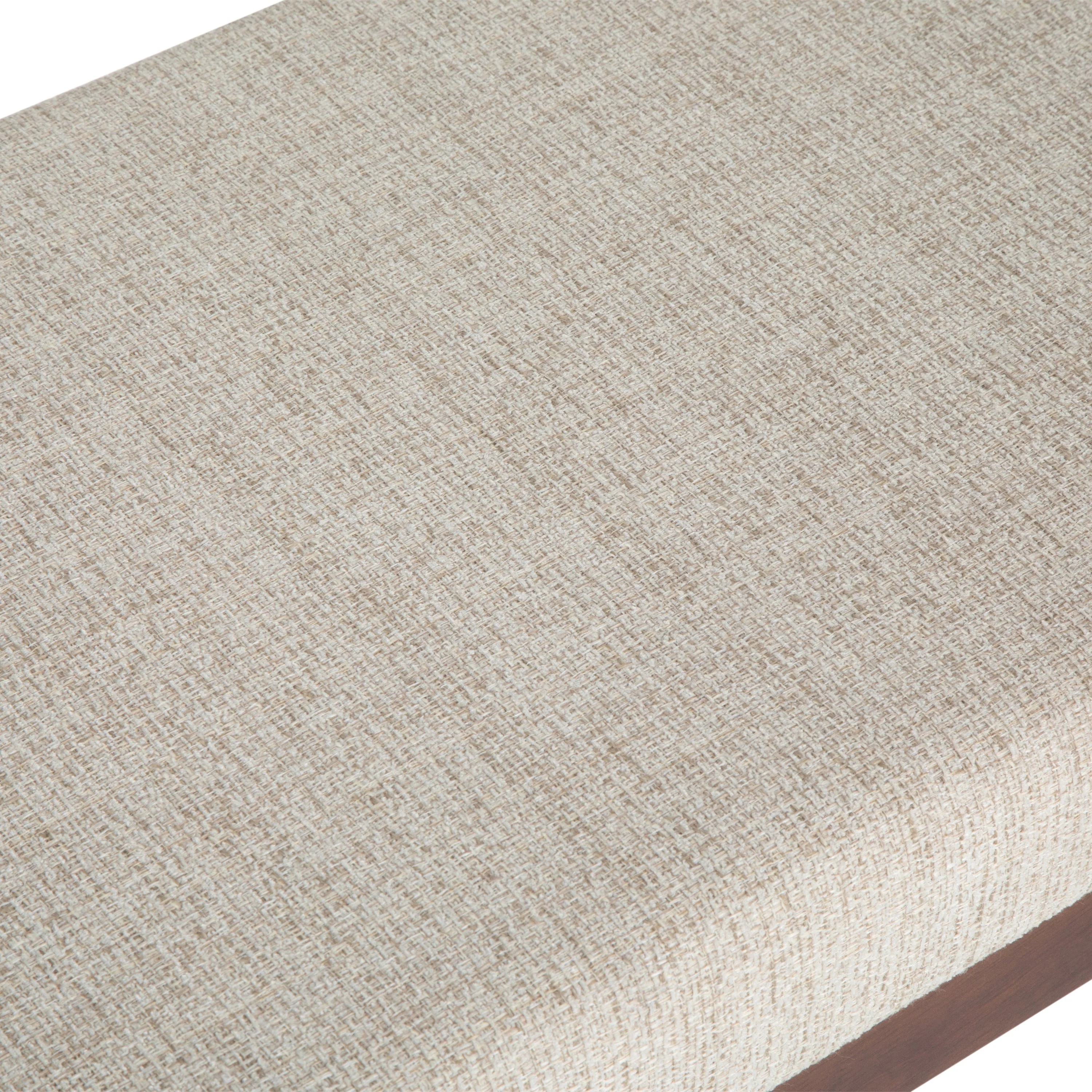 Chanelle - Mid Century Ottoman Bench - Platinum - Image 2
