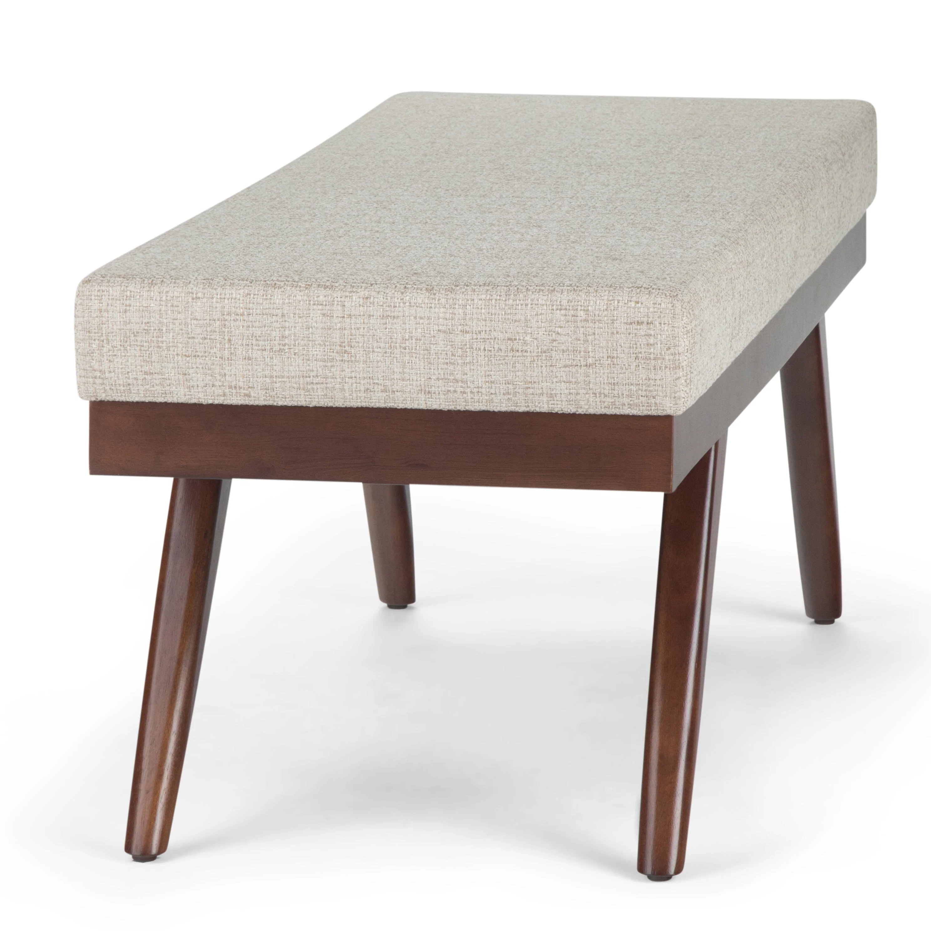 Chanelle - Mid Century Ottoman Bench - Platinum - Image 7