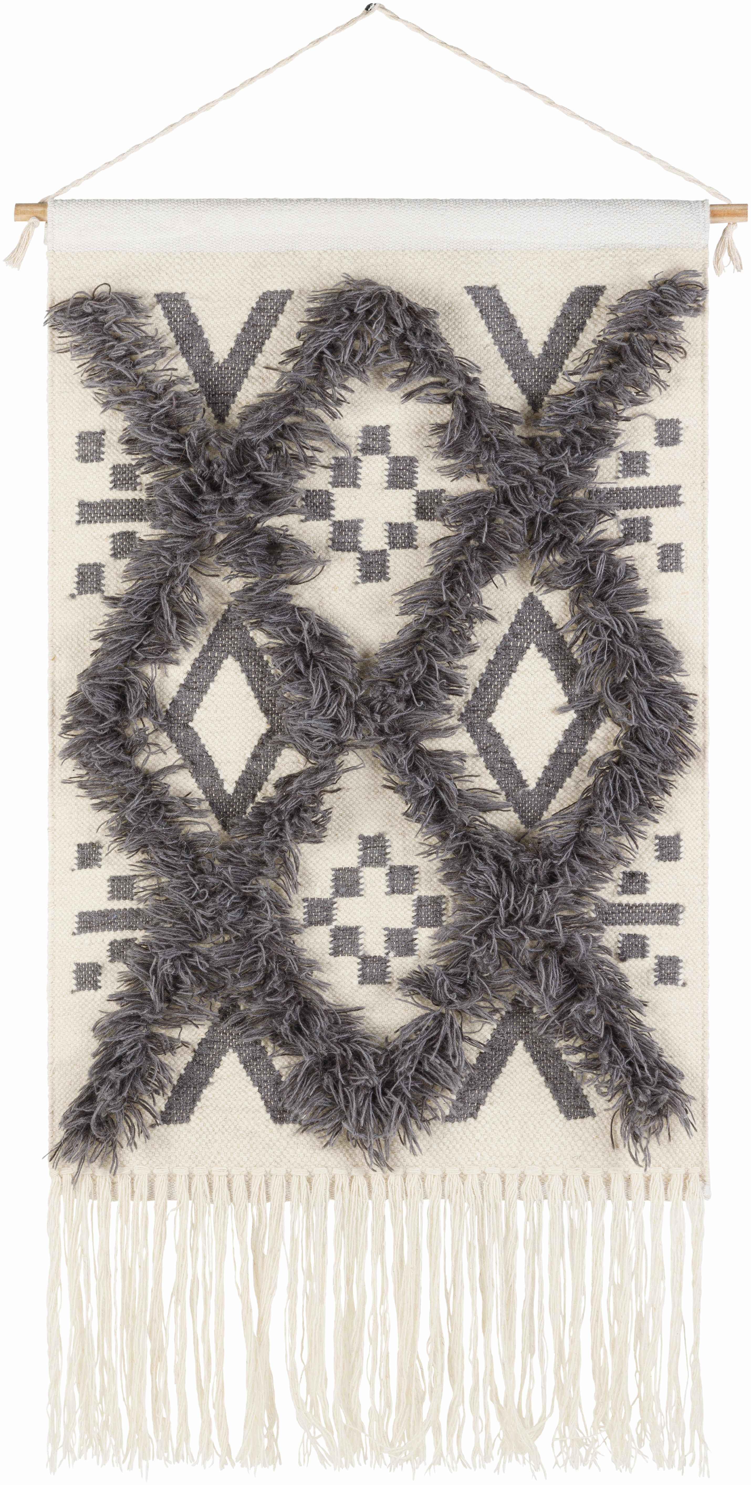 Chapelton Gray Geometric Textured Wall Hanging - Image 7