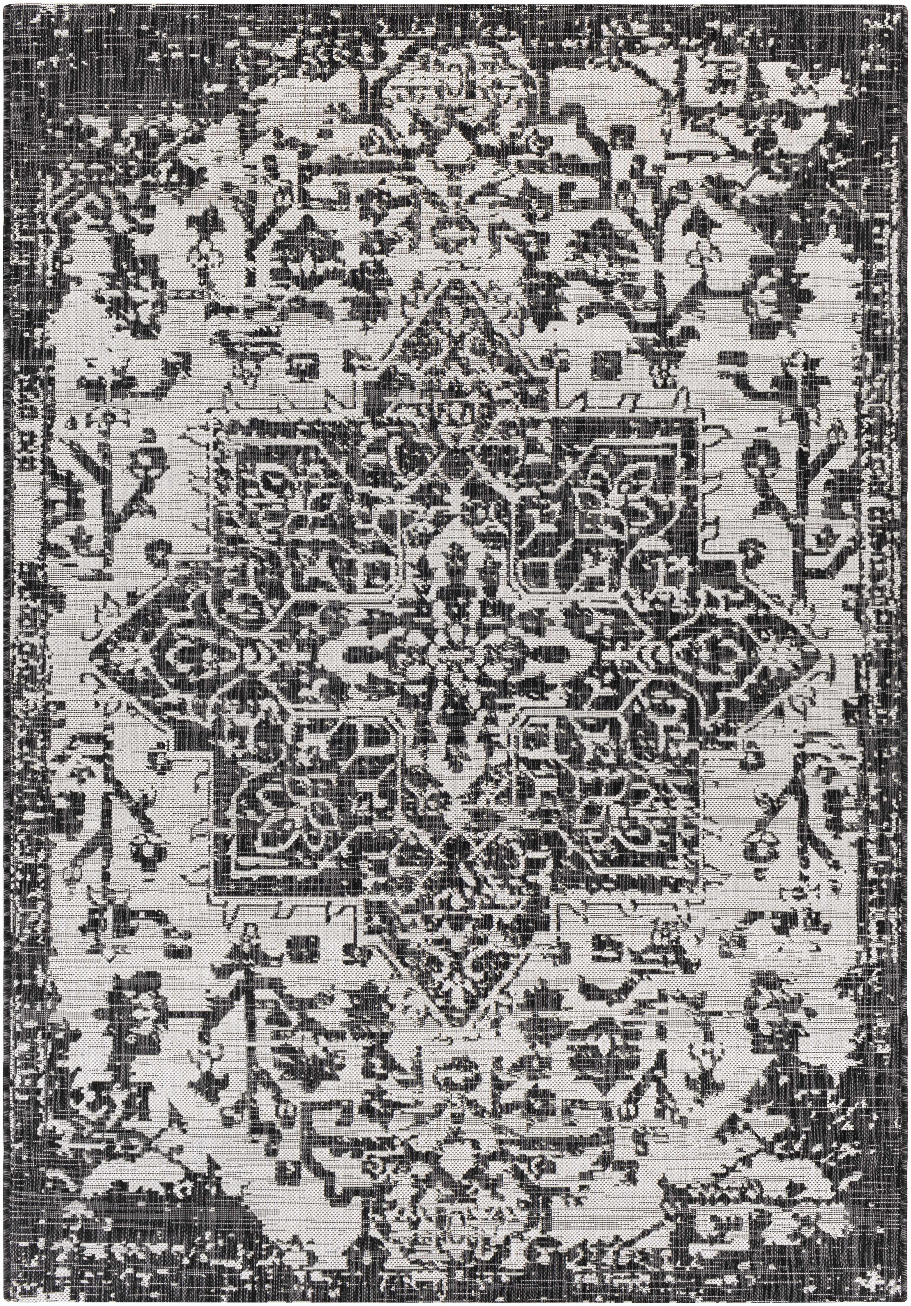 Charcoal Kilmacolm Indoor & Outdoor Area Rug - Clearance - Image 2