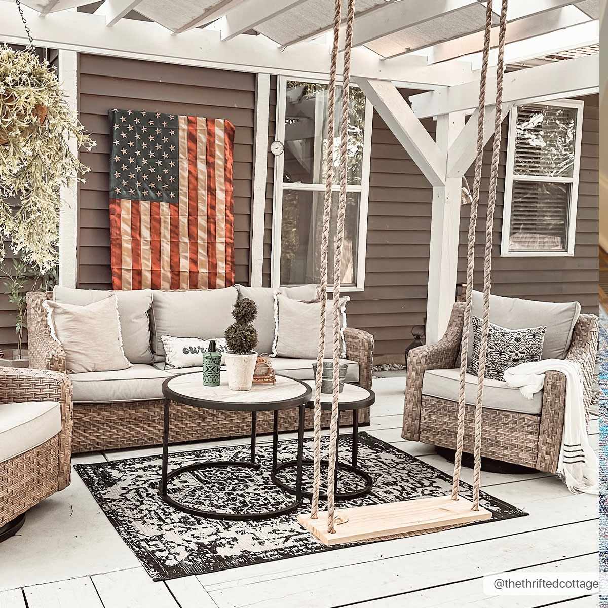 Charcoal Kilmacolm Indoor & Outdoor Area Rug - Clearance - Image 3
