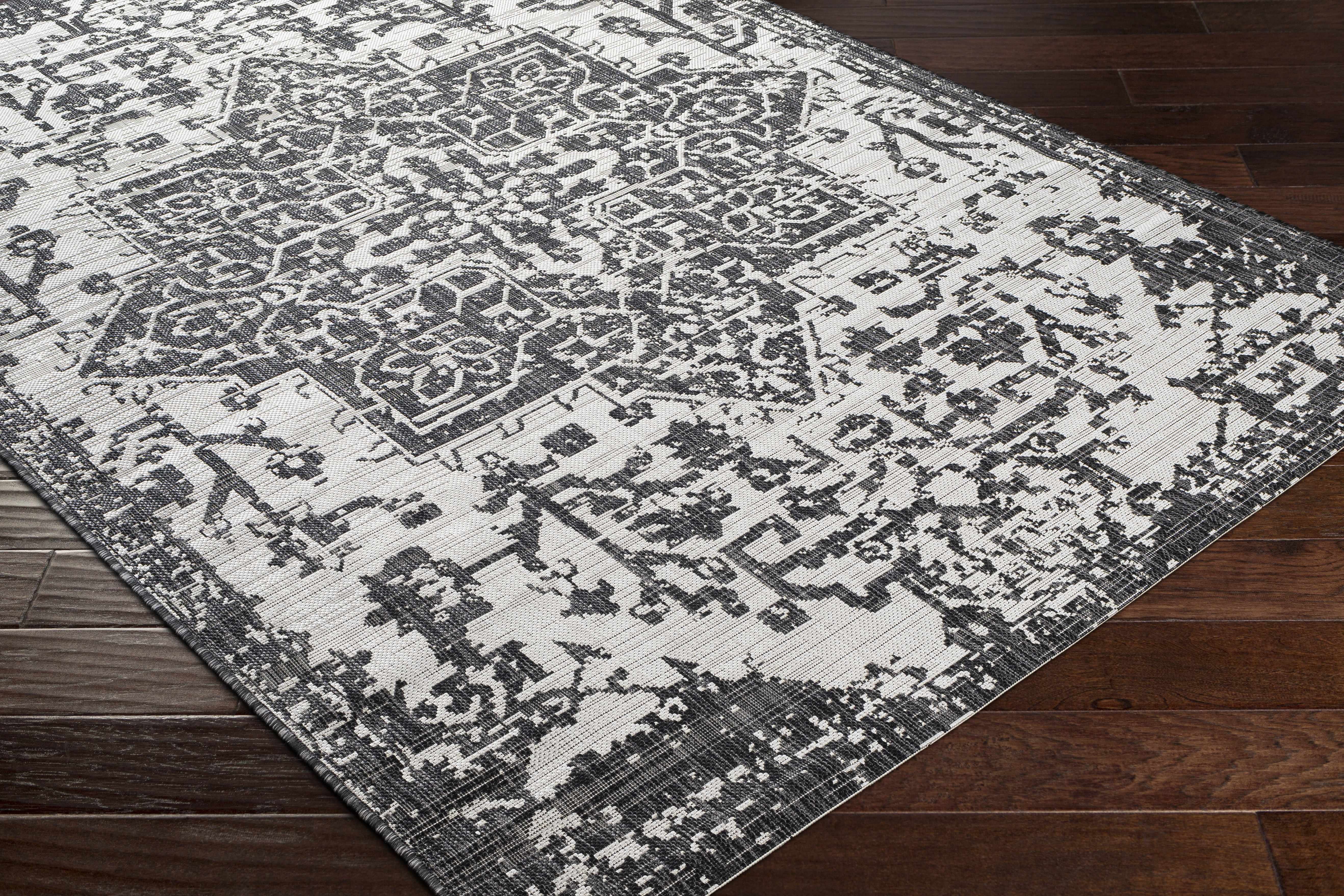 Charcoal Kilmacolm Indoor & Outdoor Area Rug - Clearance - Image 5